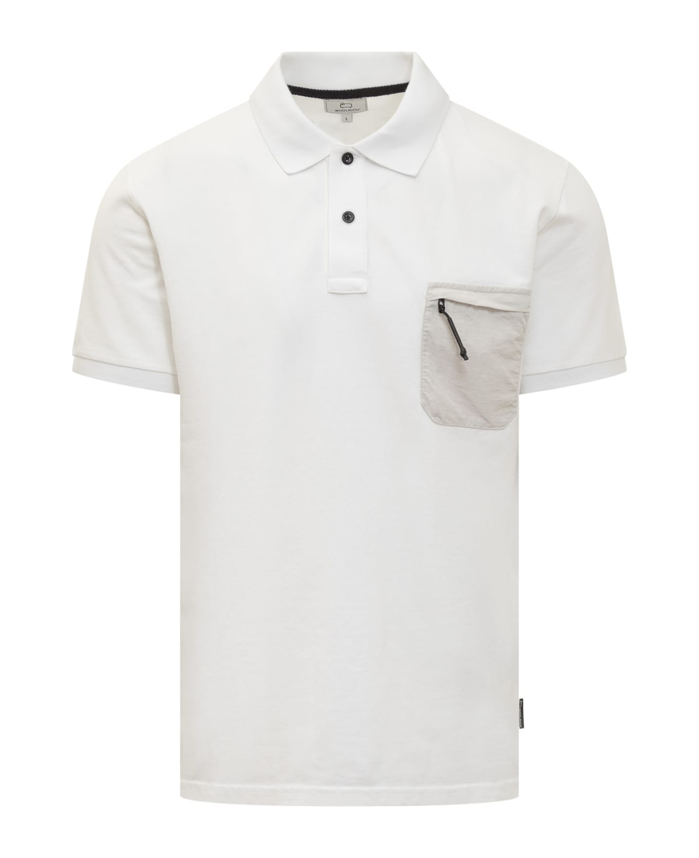 Woolrich Short Sleeve Polo - BRIGHT WHITE