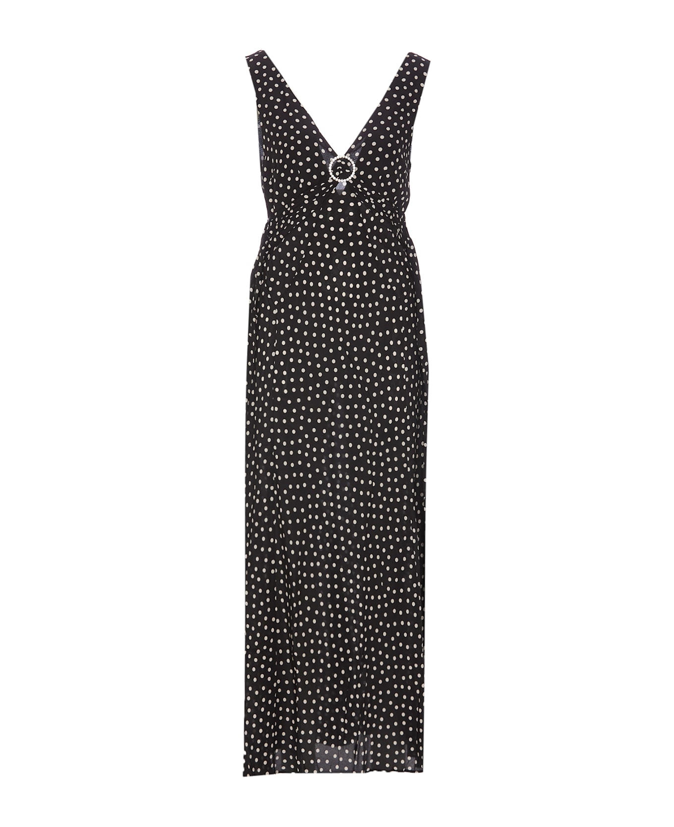 RIXO Federica Silk Gown - Black