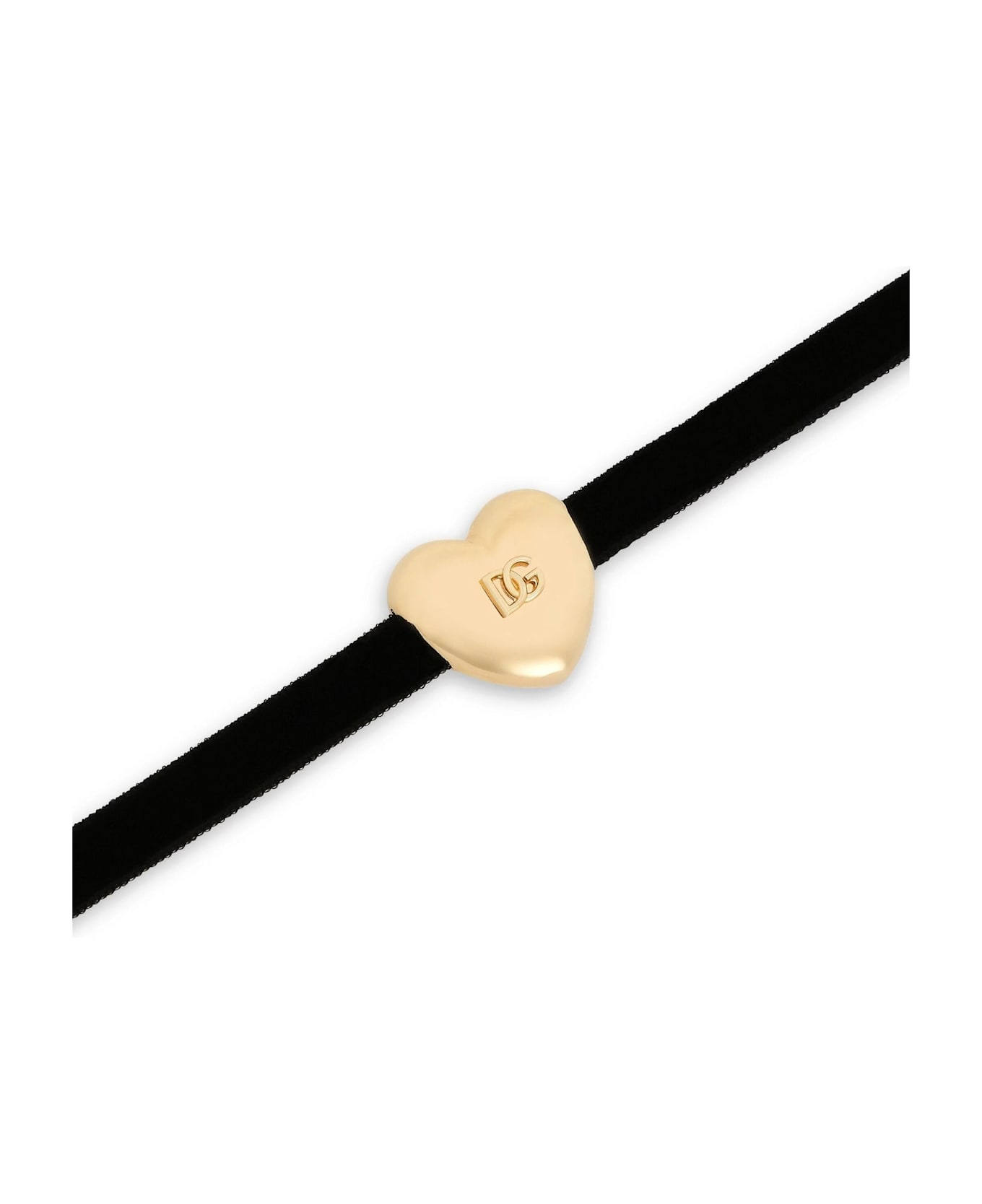 Dolce & Gabbana Choker Velluto - Nero Oro