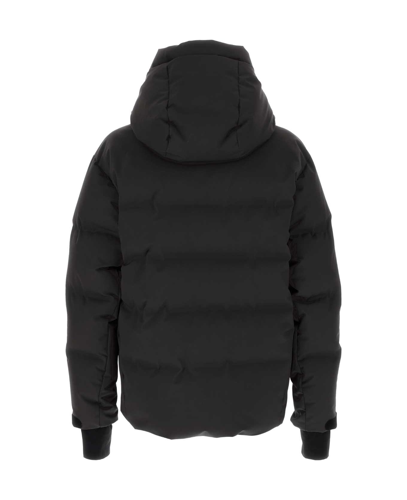 Moncler Grenoble Black Stretch Nylon Fellberg Down Jacket - 999