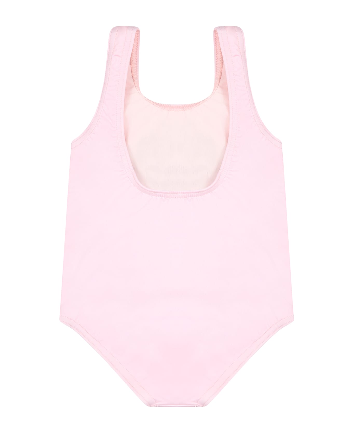 Moschino Pink Swimsuit For Baby Girl With Teddy Bears - Pink 水着