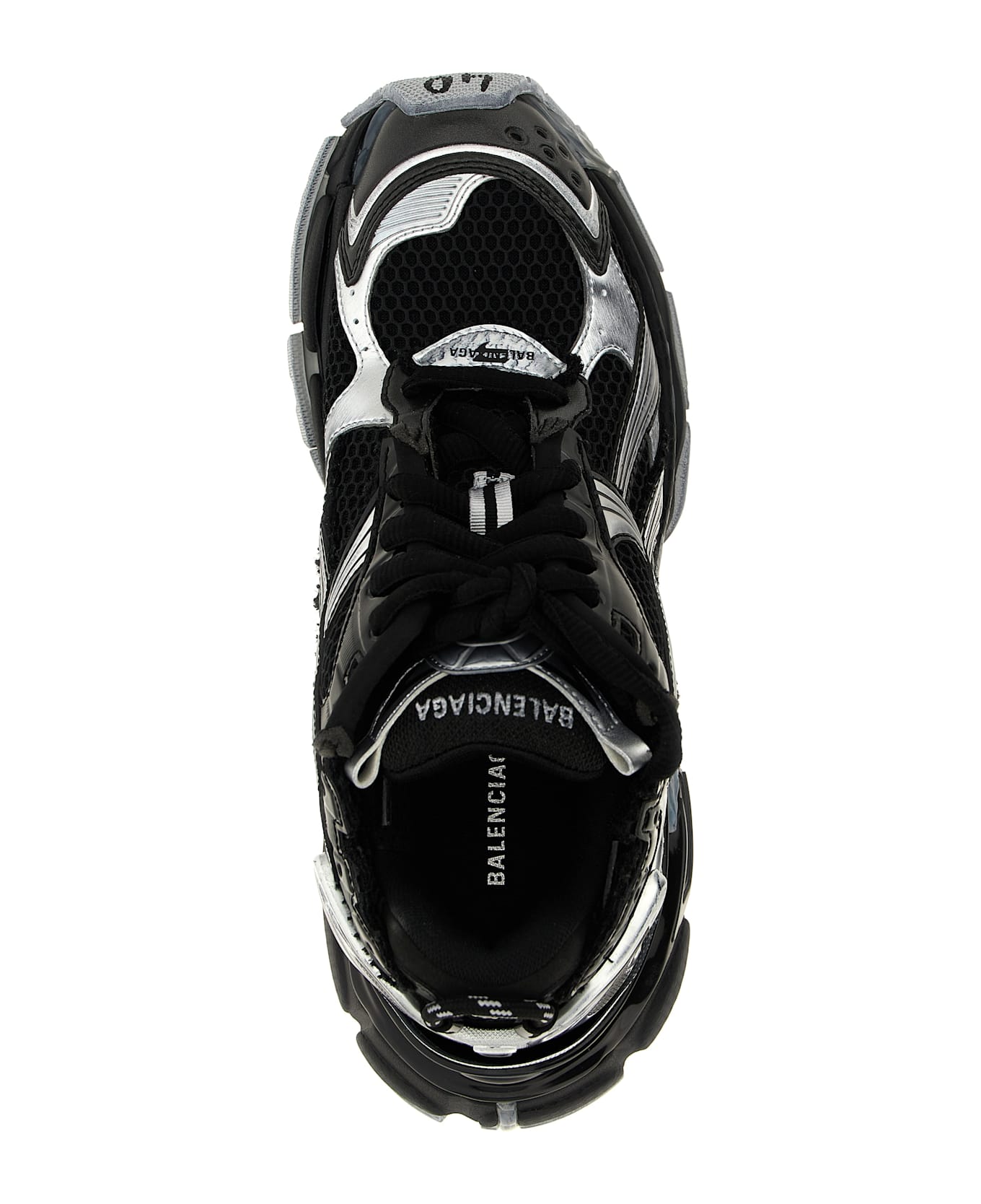 Balenciaga 
runner
 Sneakers - White Black Silver