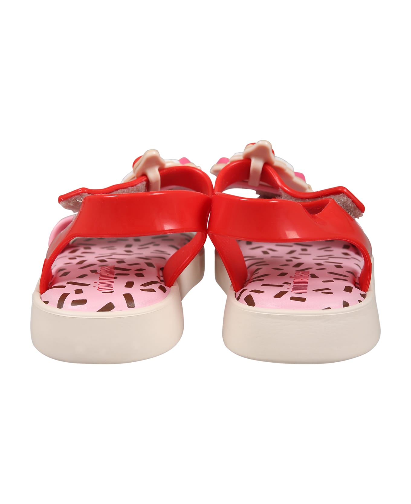 Melissa Multicolor Sandals For Girl With Cupcake And Logo - Multicolor