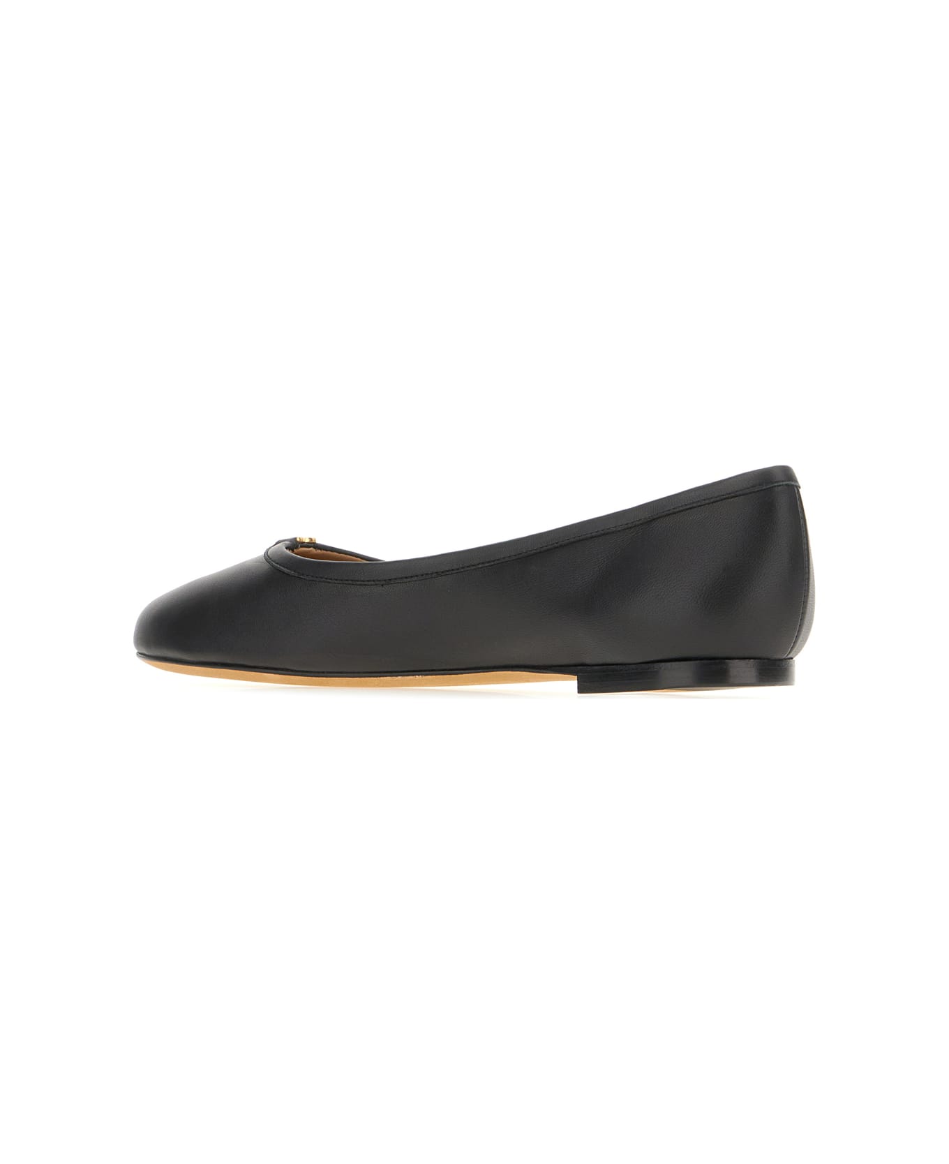 Chloé Black Nappa Leather Ballerinas - BLACK