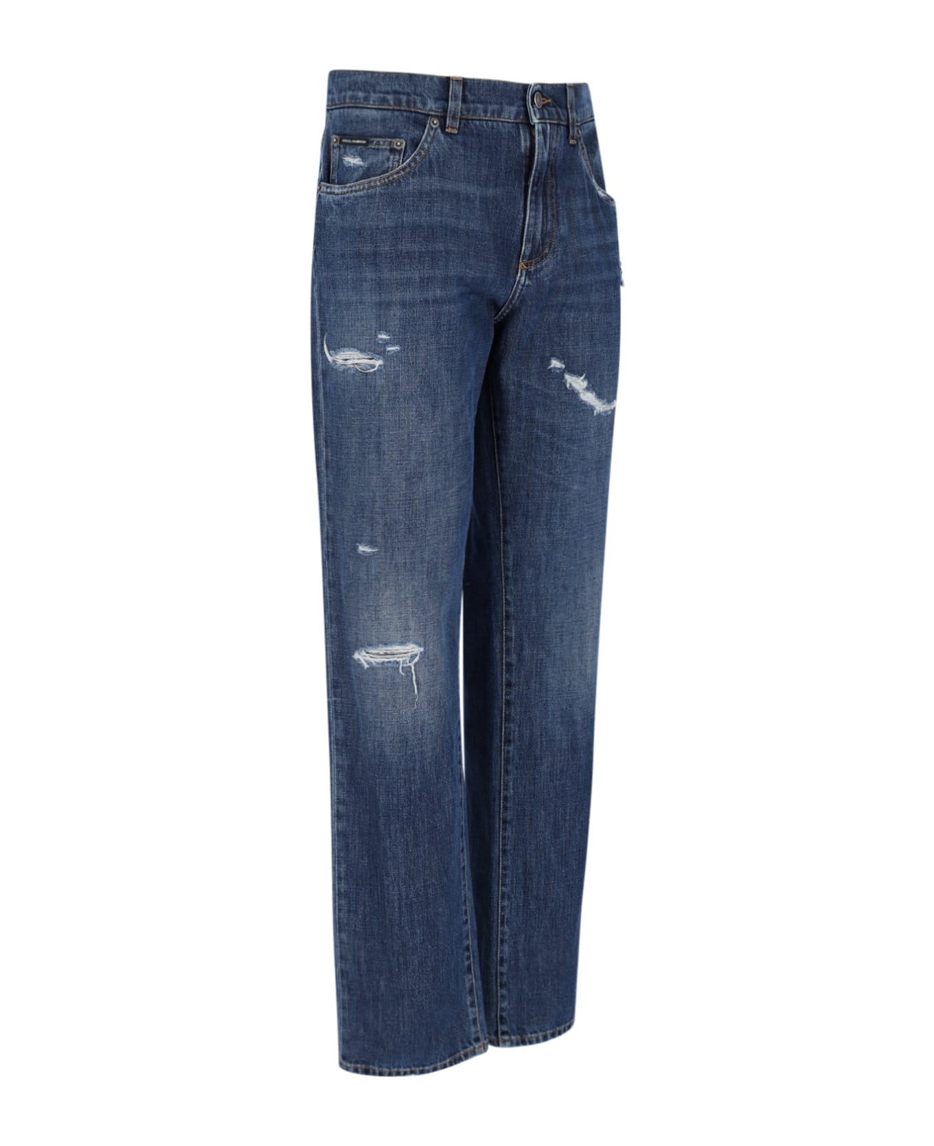 Dolce & Gabbana Jeans With Scraping - Light blue