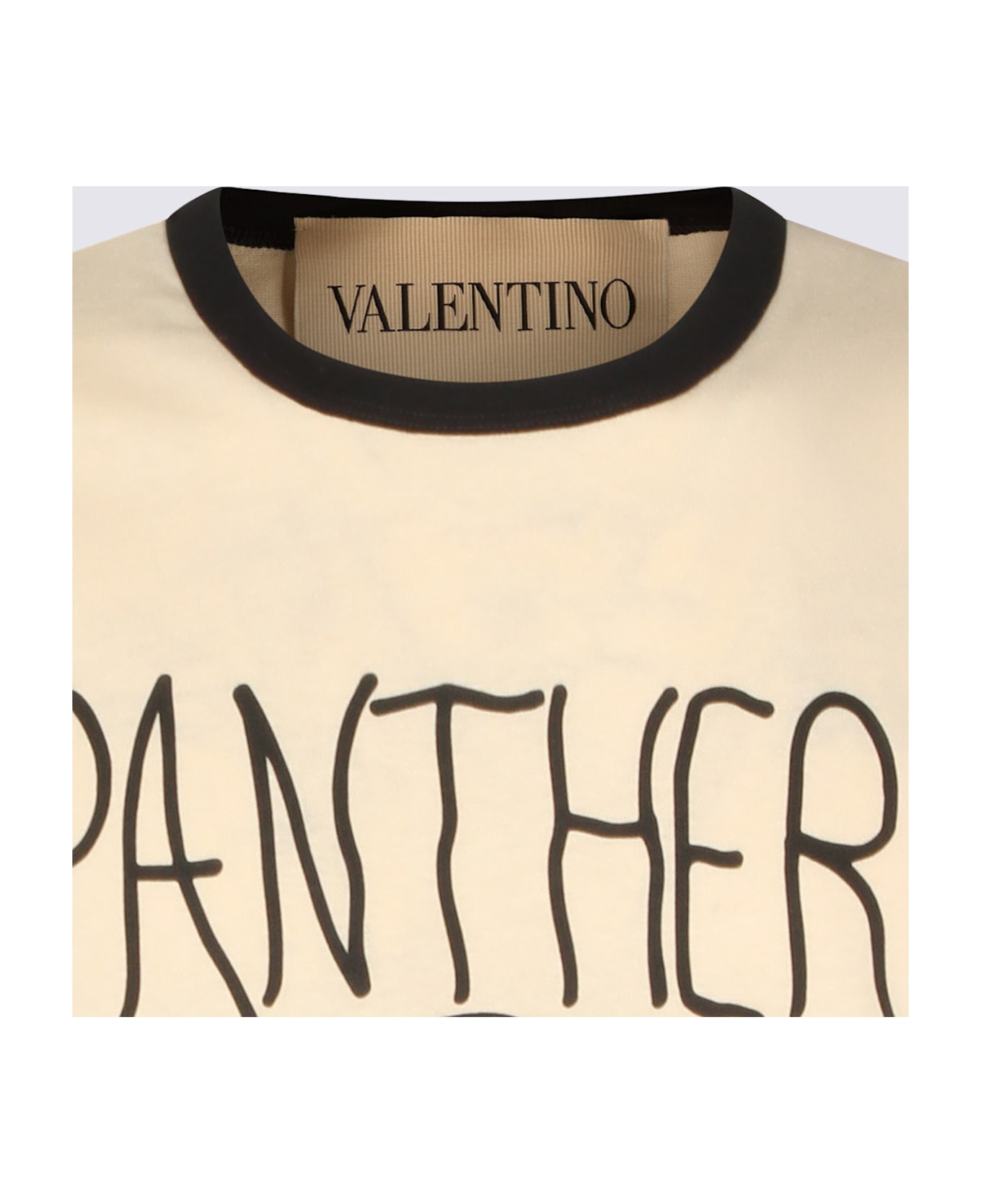 Valentino Beige Cotton T-shirt - burro