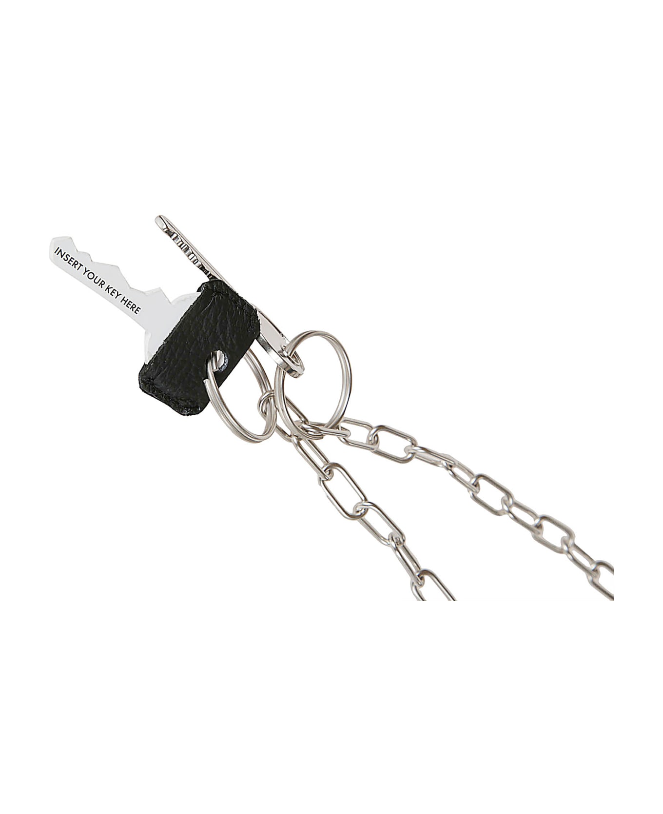 MM6 Maison Margiela Chain Key Holder - Grey/Silver キーリング