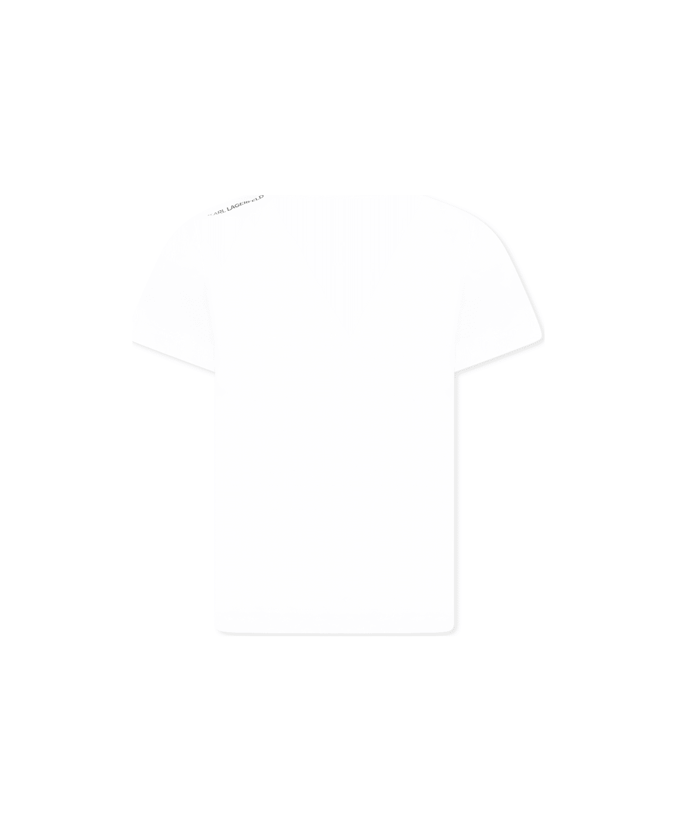 Karl Lagerfeld Kids White T-shirt For Girl With Karl - White