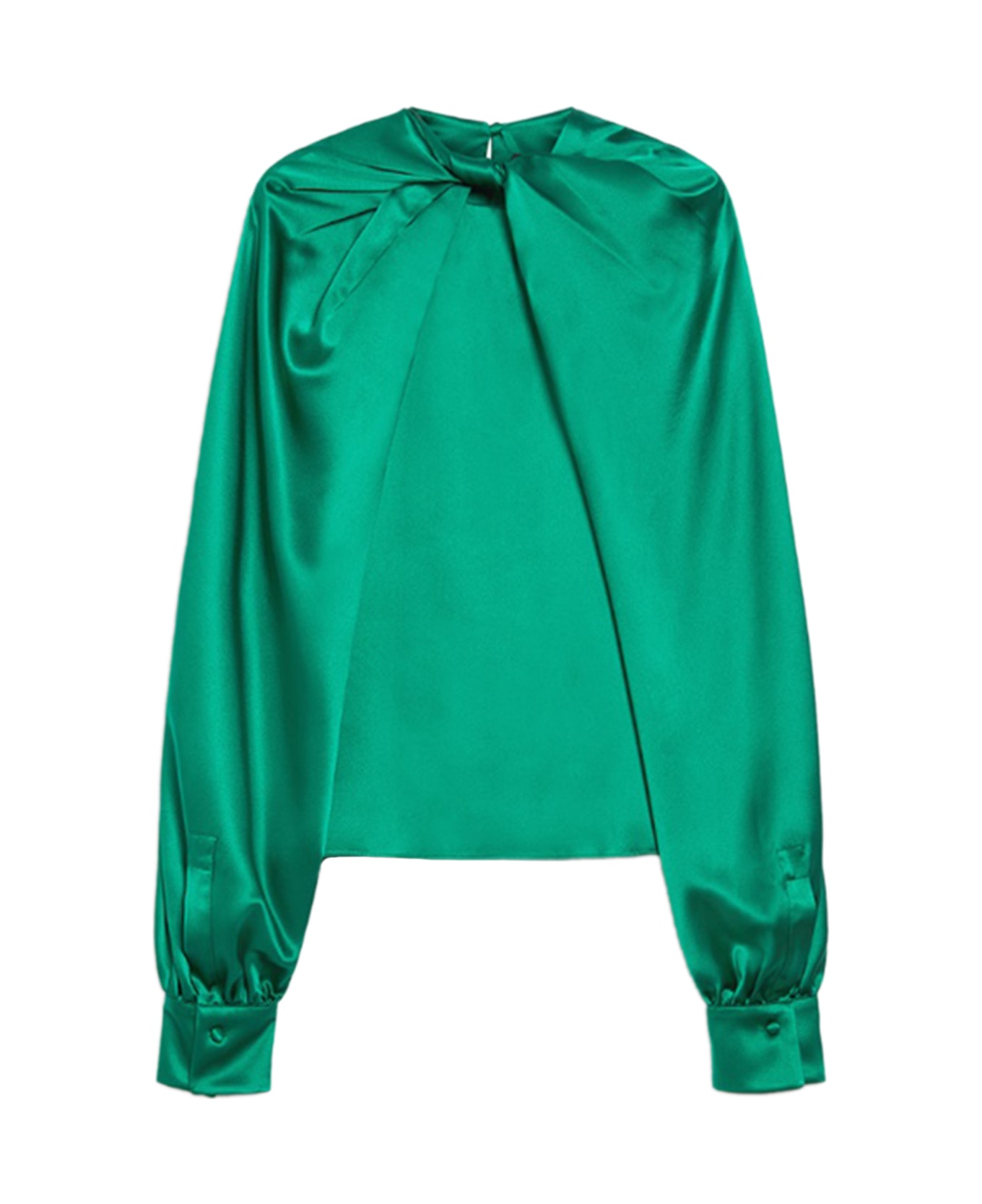 Max Mara Pianoforte Key Blouse Round Neck - Green