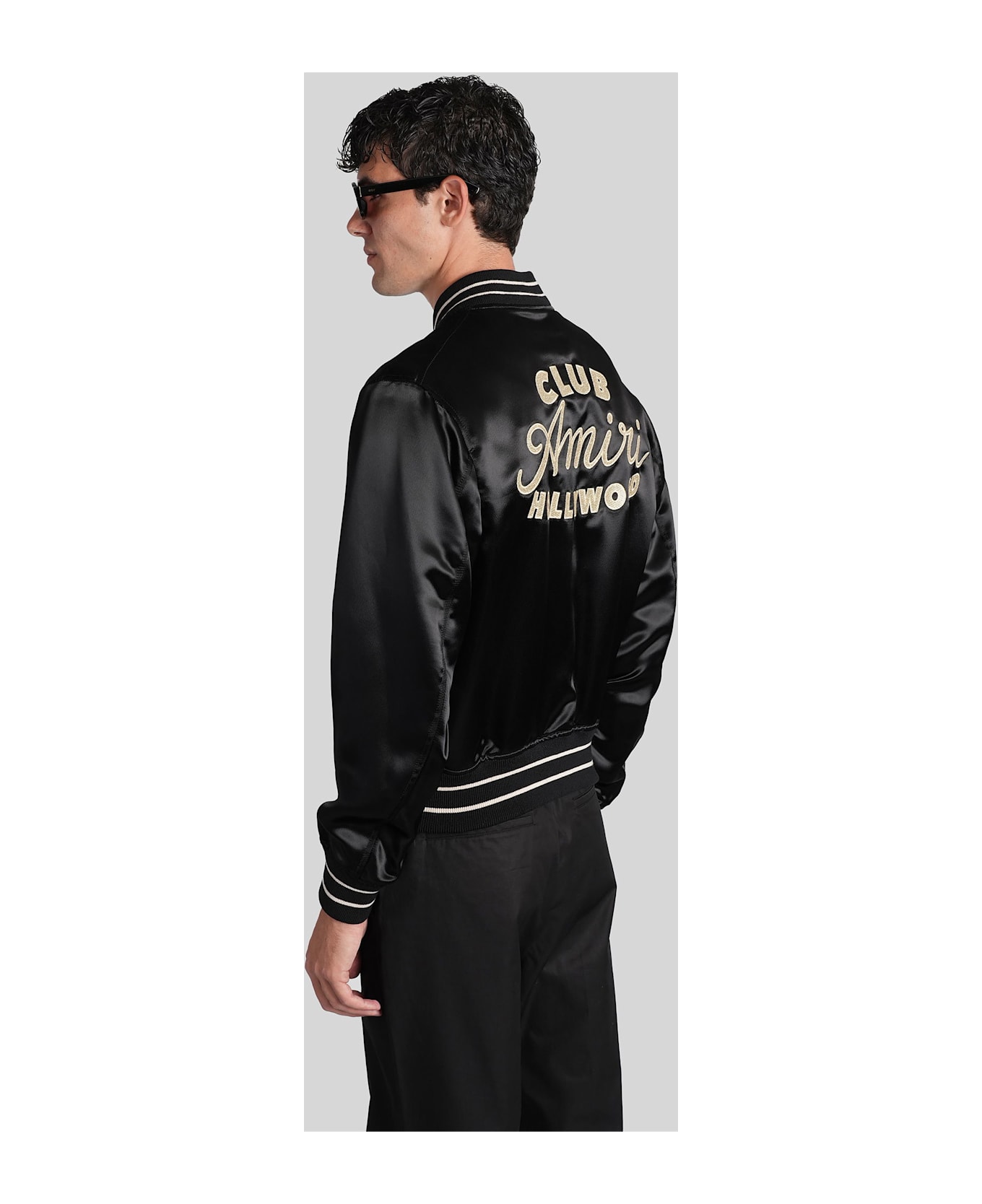 AMIRI Bomber Jacket In Black Viscose - black ジャケット