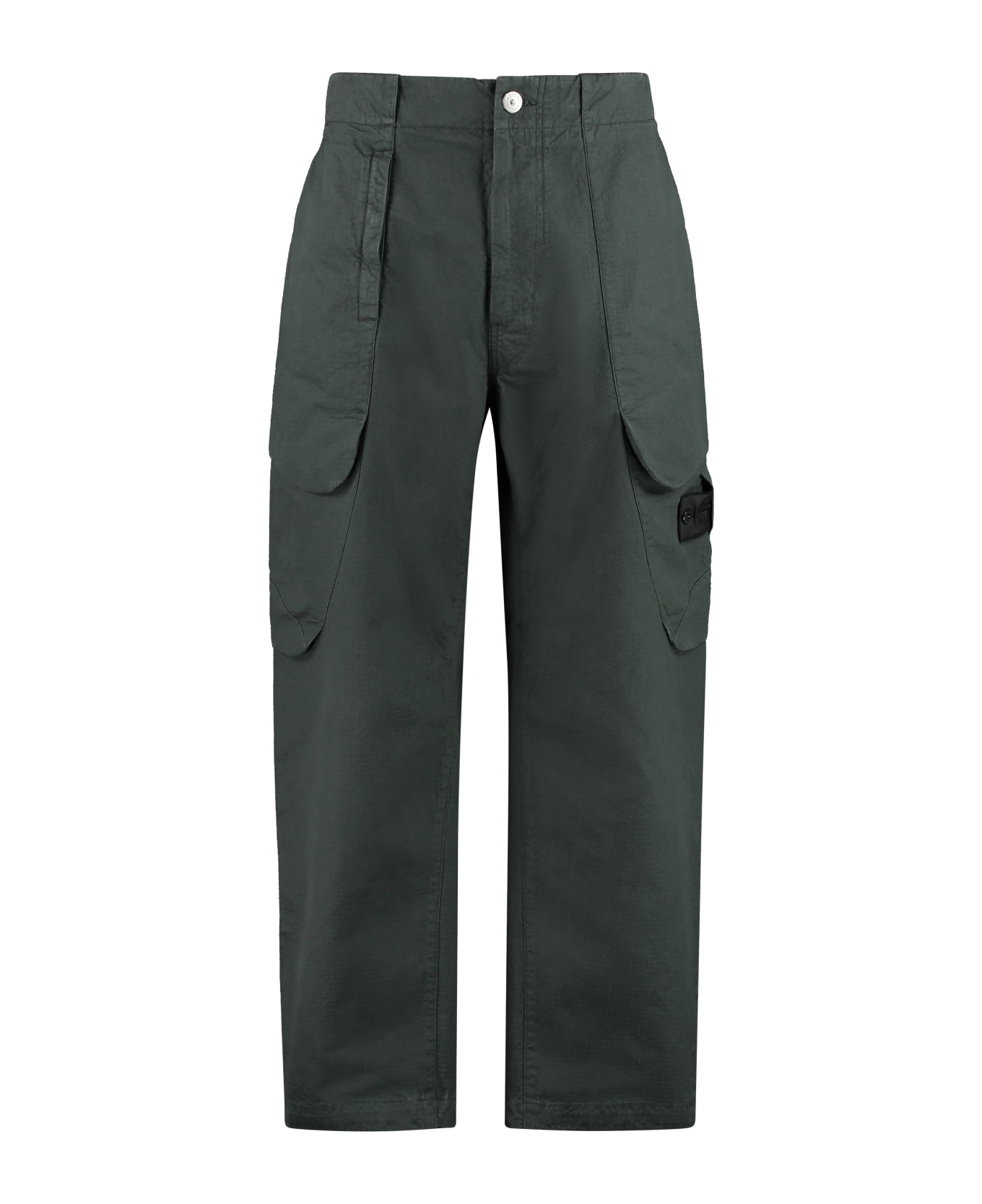 Stone Island Shadow Project Multi-pocket Cotton Trousers - green