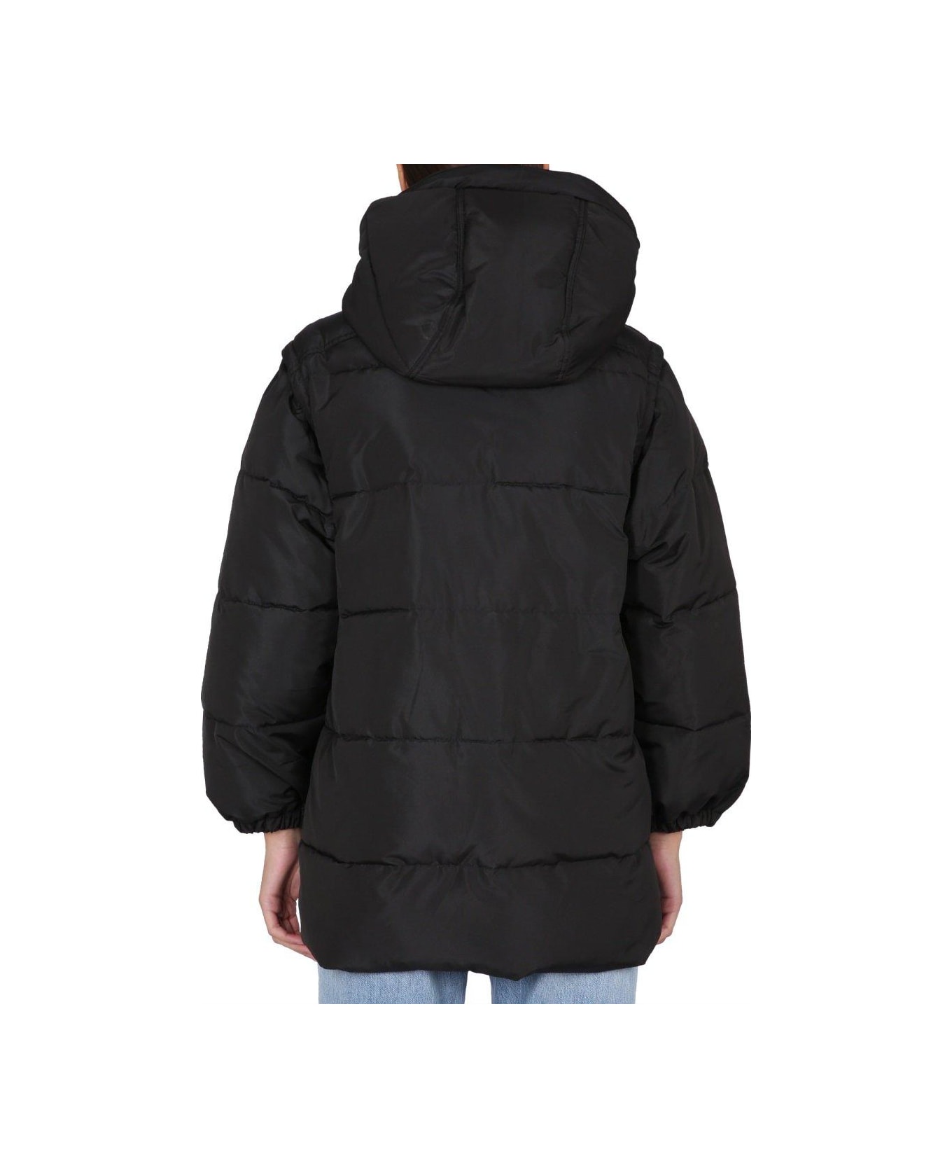 Patou Zip-up Hooded Jacket - Nero