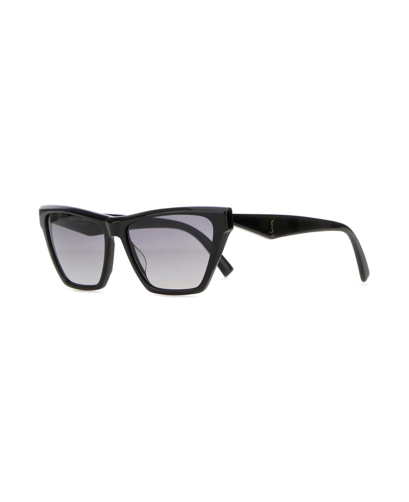 Saint Laurent Black Acetate Sl M103 Sunglasses - BLKBLKGRGRE