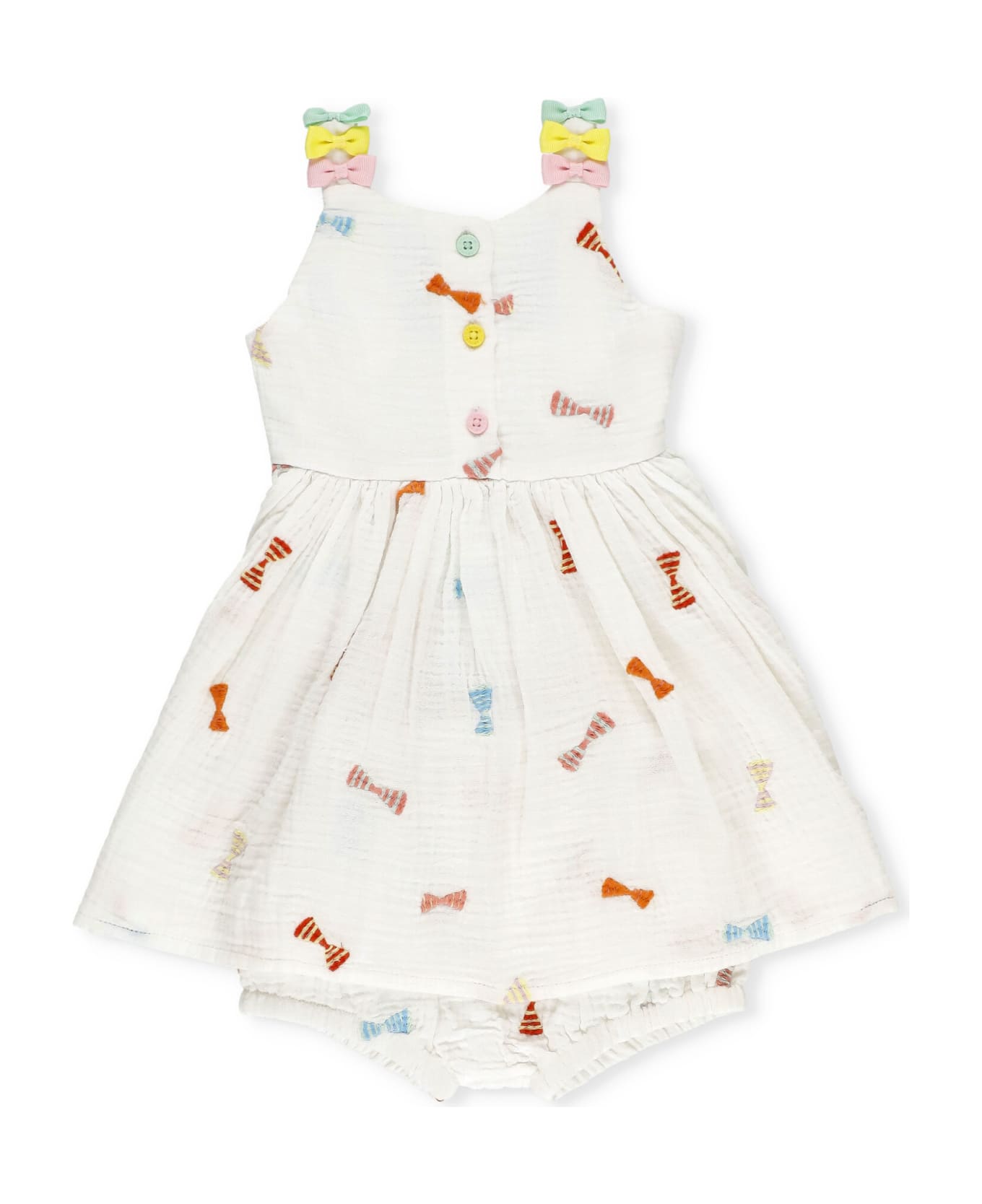 Stella McCartney Dress With Embroidery - White ワンピース＆ドレス