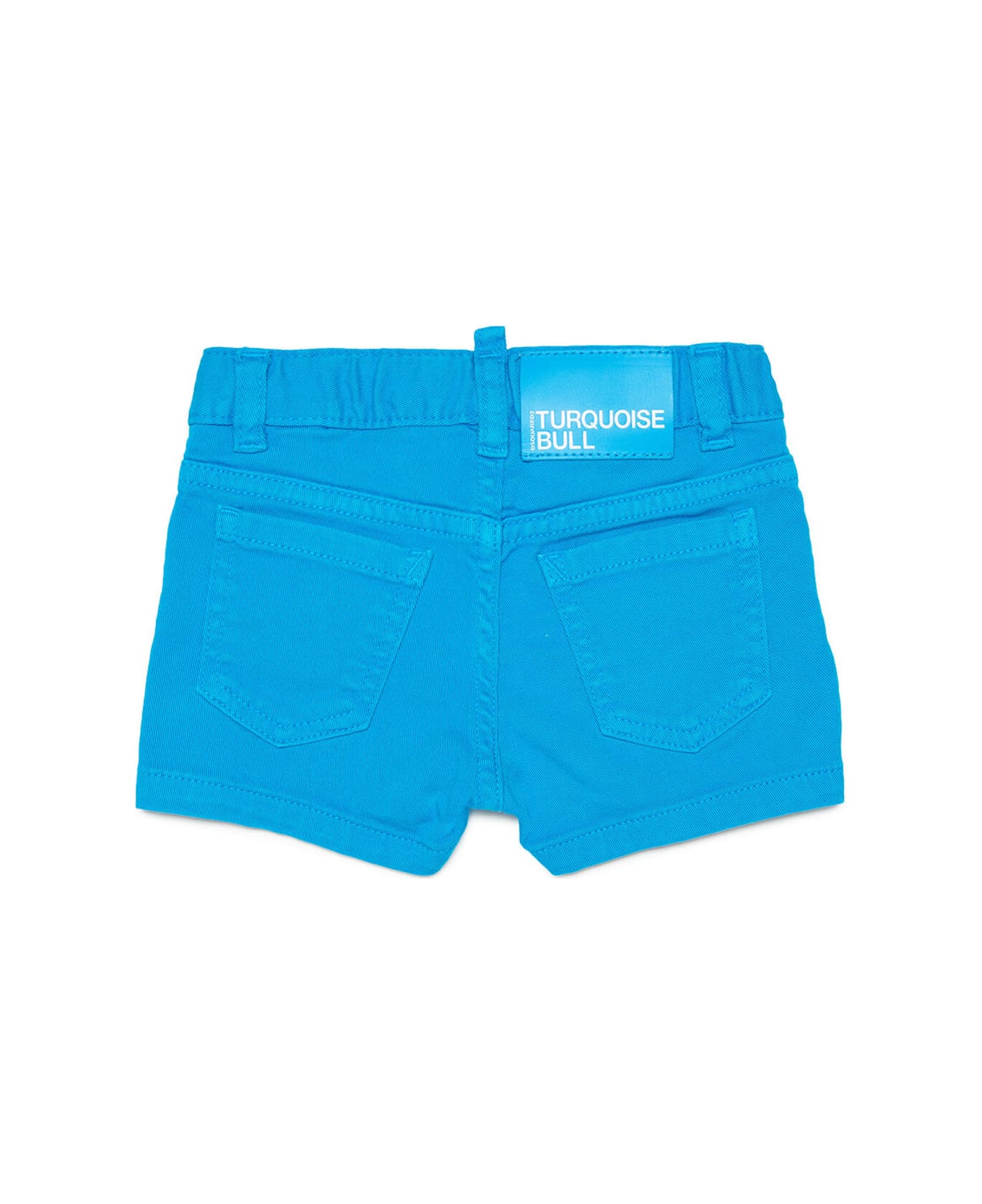 Dsquared2 D2p62cb-eco Shorts Dsquared Light Blue Shorts Made Of Organic Cotton Denim - Cyan blue