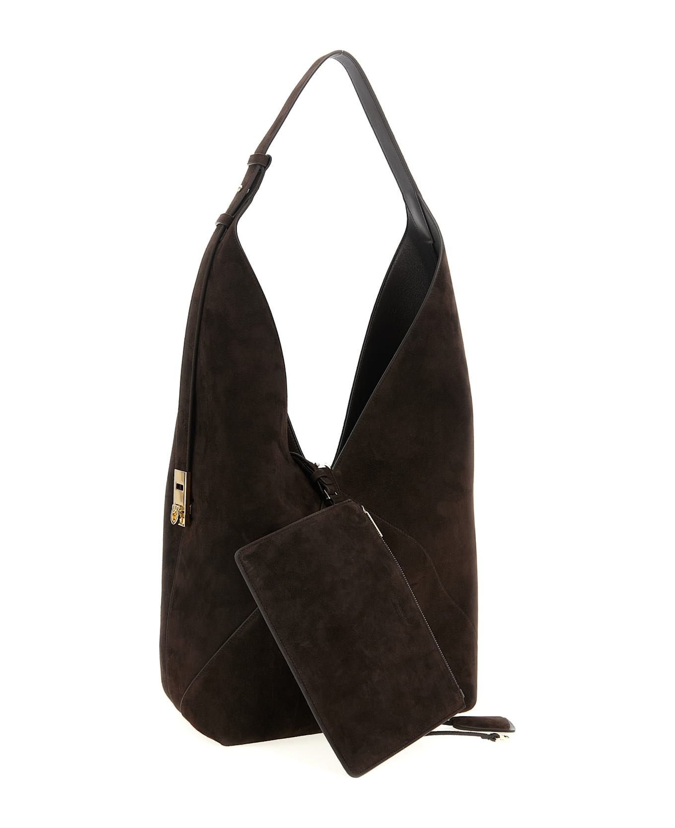 Ferragamo 
hobo
 Shoulder Bag - BROWN