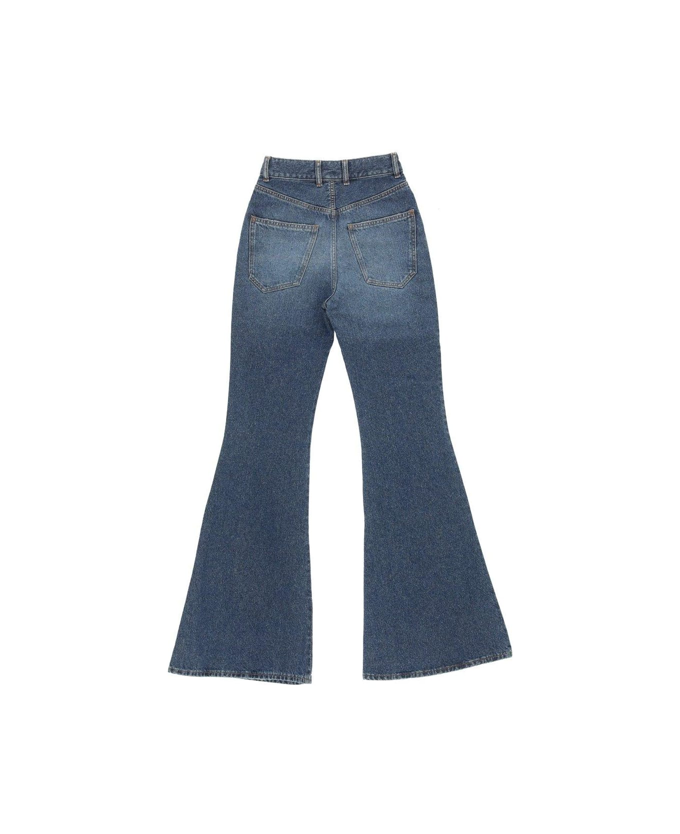 Chloé High Waist Flared Jeans - DENIM