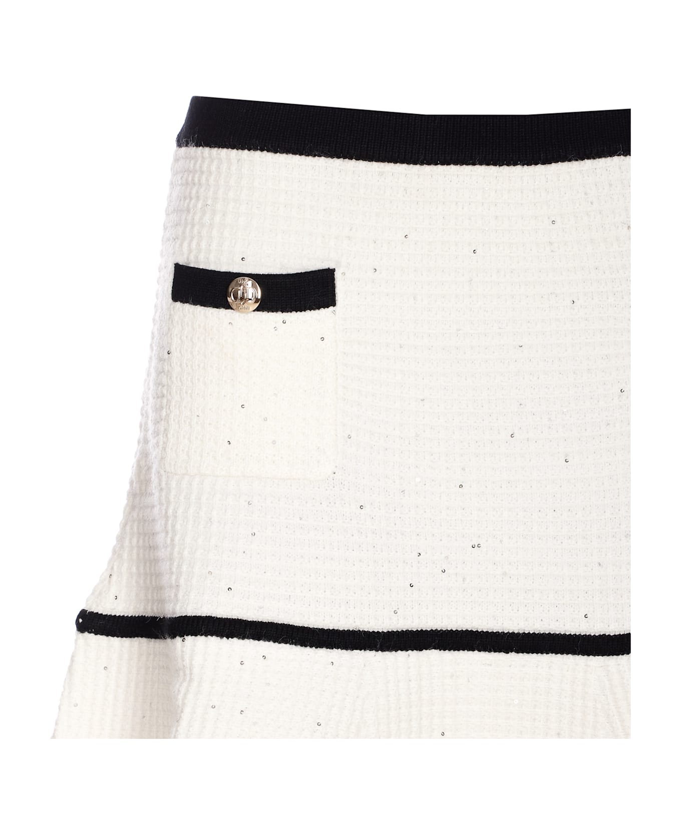 Liu-Jo Mini Boucle
 Skirt - White