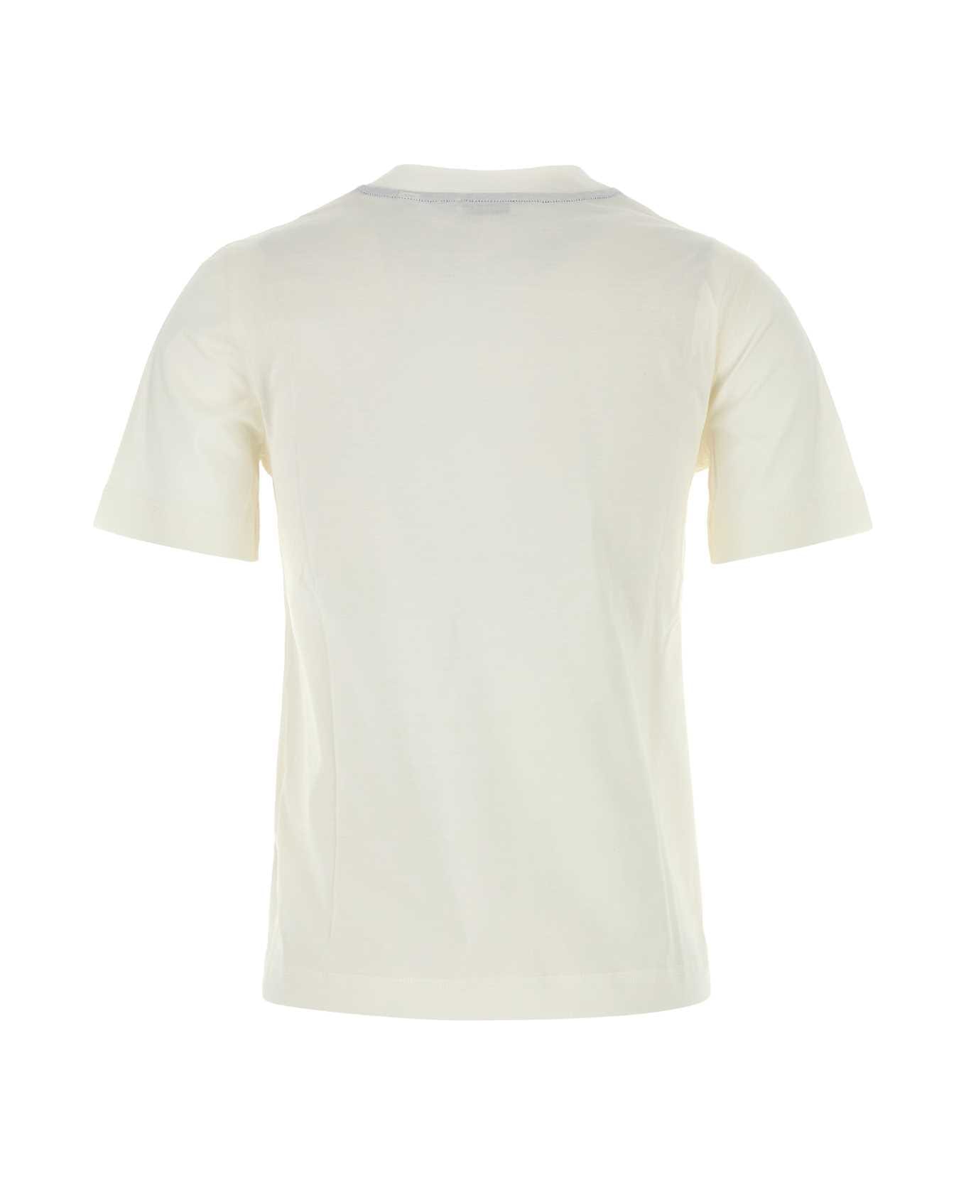 Burberry White Cotton T-shirt - SALT
