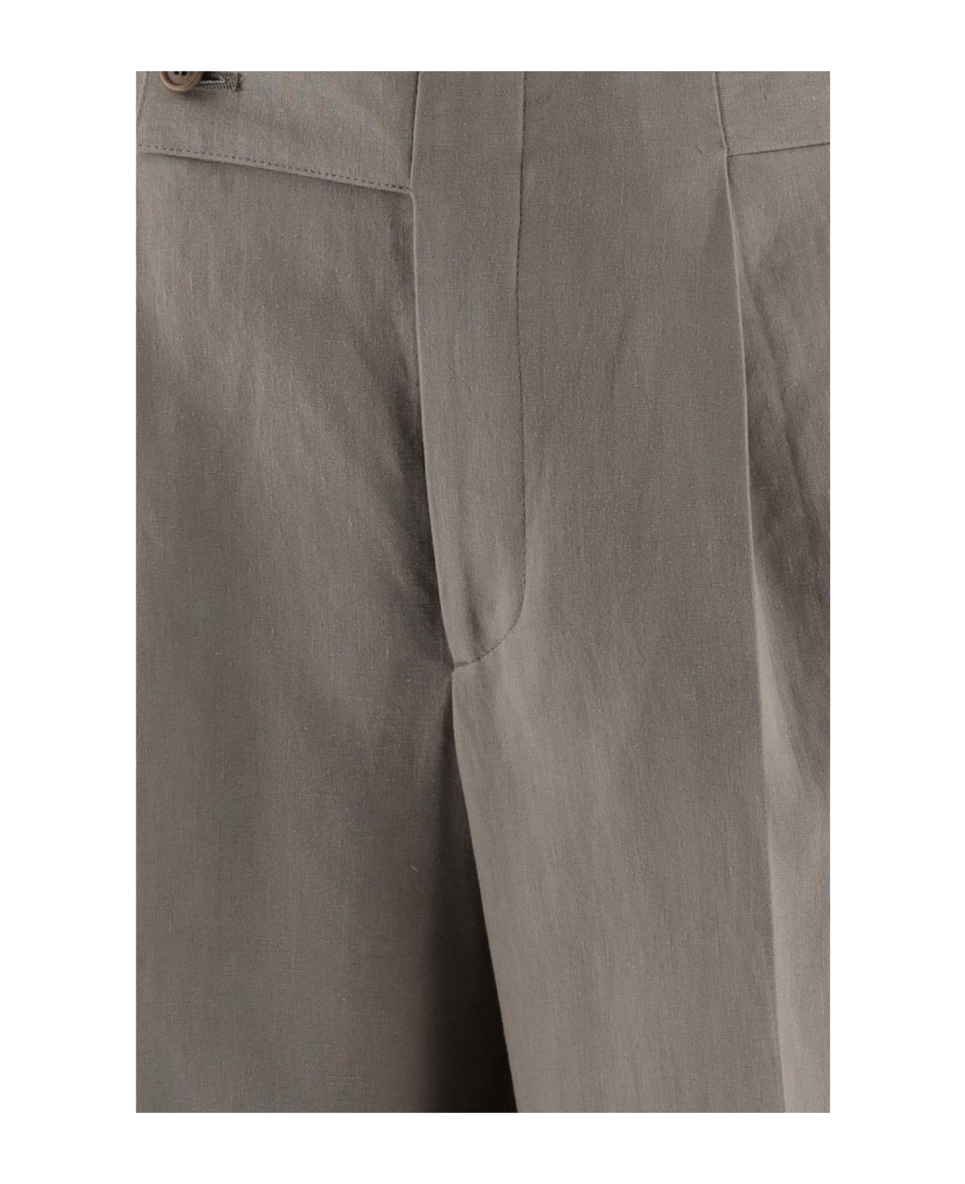 Giorgio Armani Linen Tailored Pants - Beige