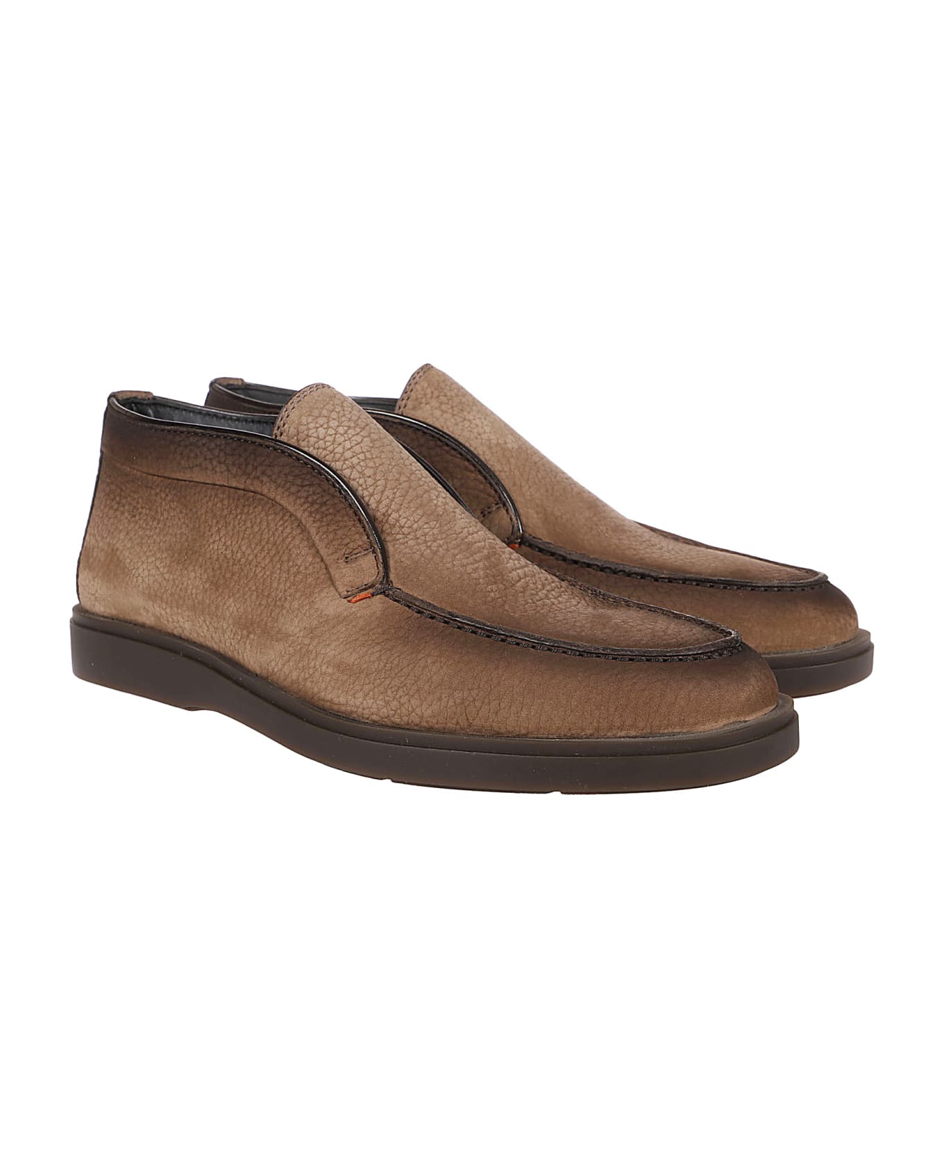 Santoni Dragon Slip-on Loafers - Brown