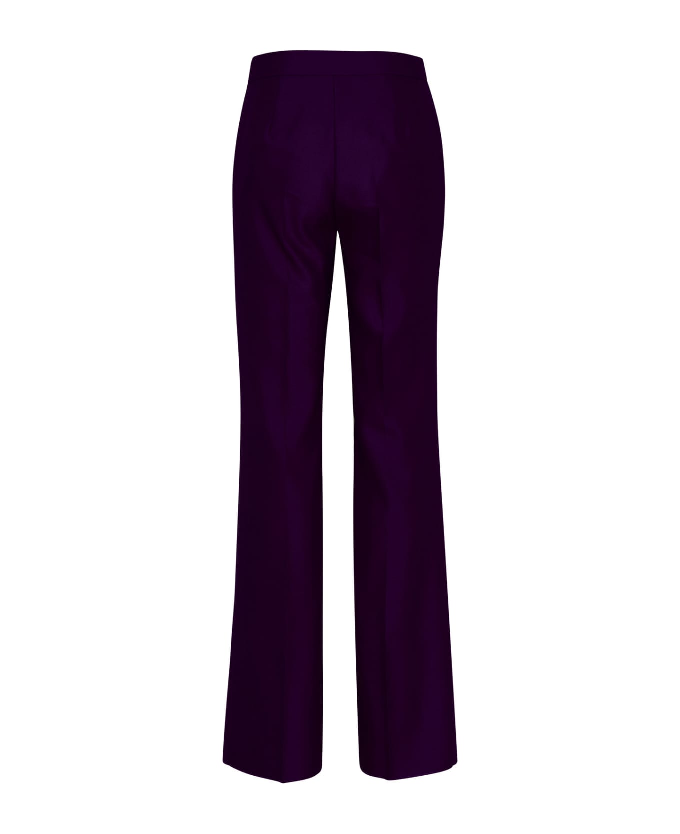 Max Mara Purple Wool Blend Zelia Pants - PURPLE