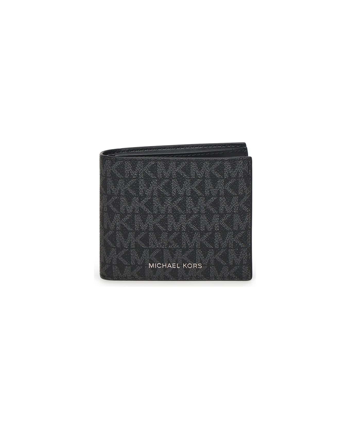 MICHAEL Michael Kors Hudson Signature Logo Wallet - Black