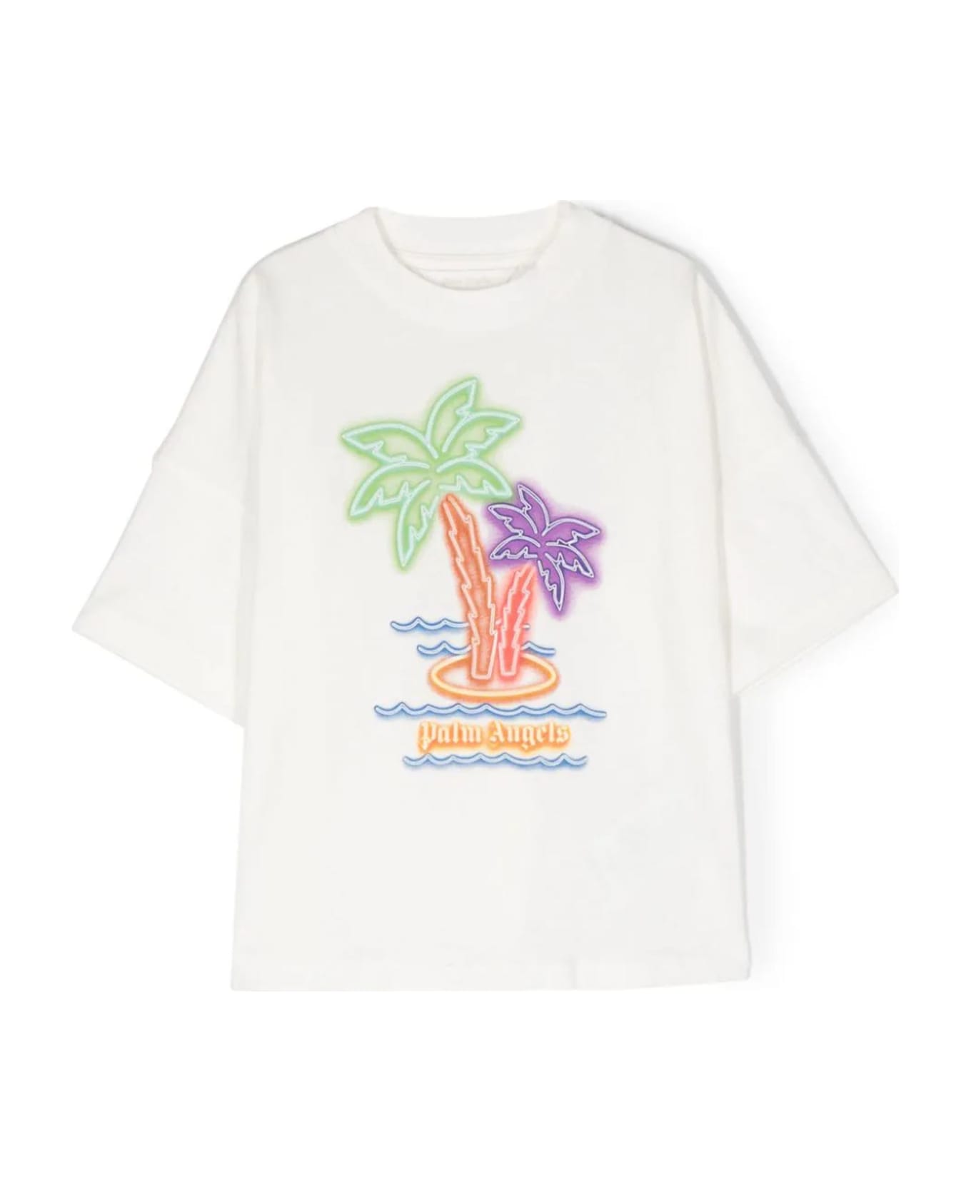 Palm Angels T-shirts And Polos White - Off White