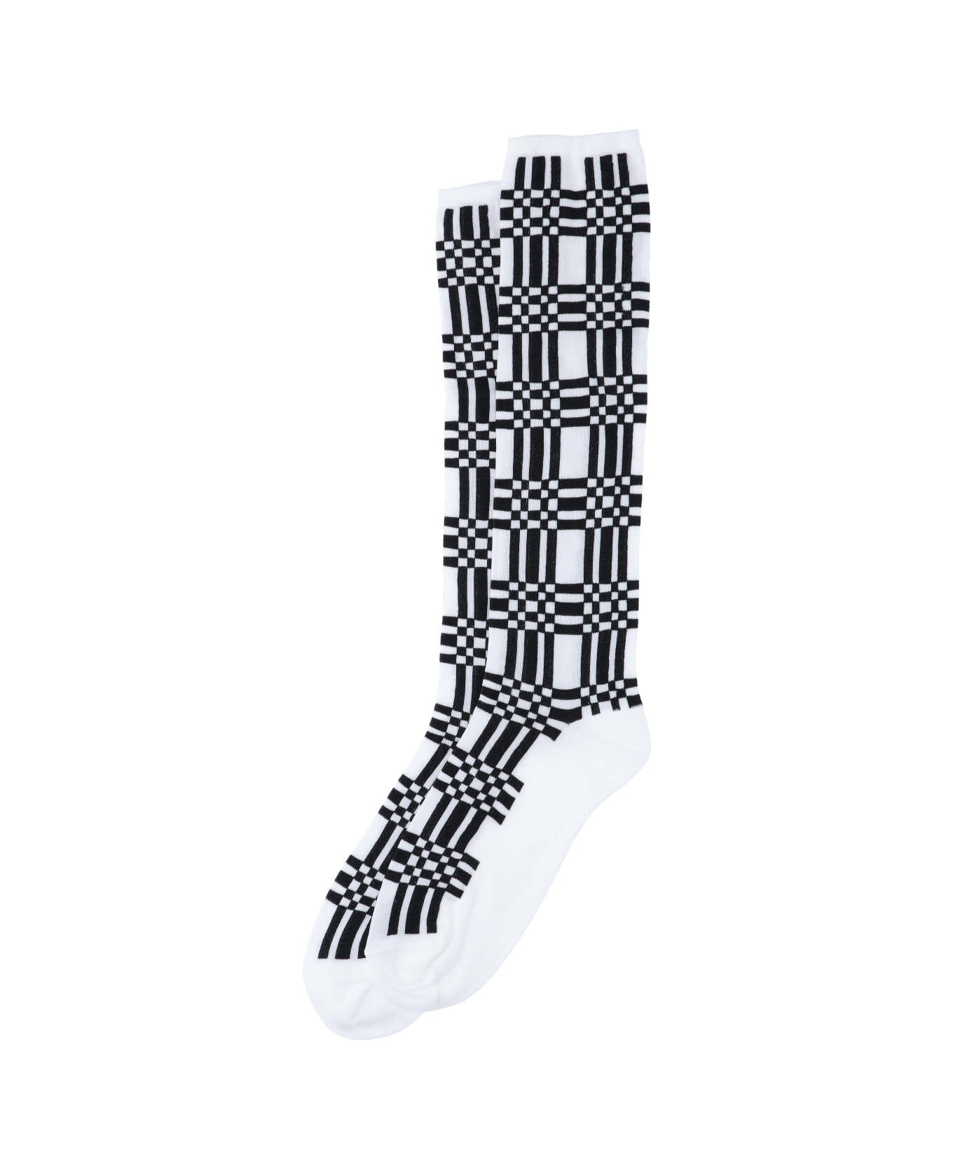 Marni Picture Detail Socks - White
