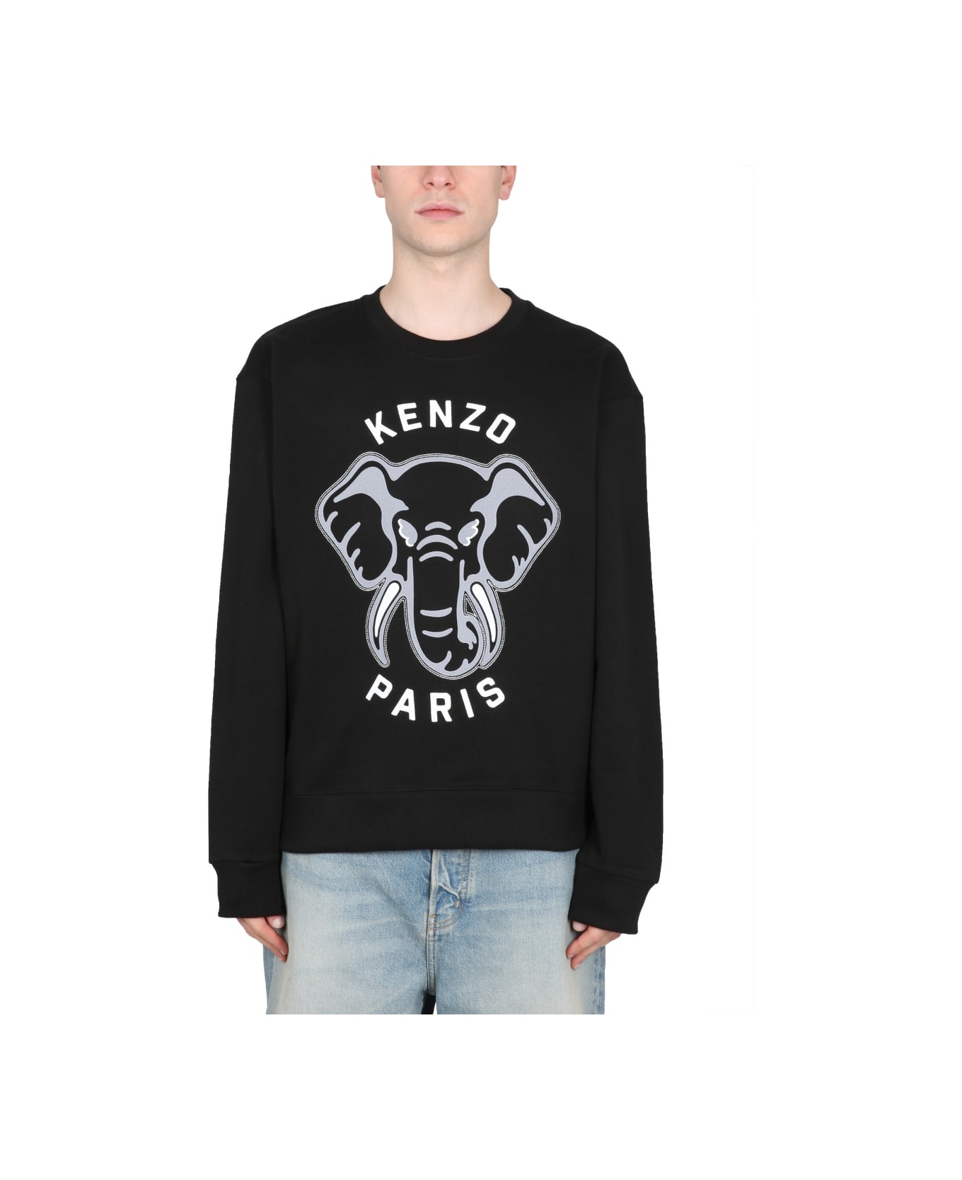 Kenzo Sweatshirt With Logo - BLACK