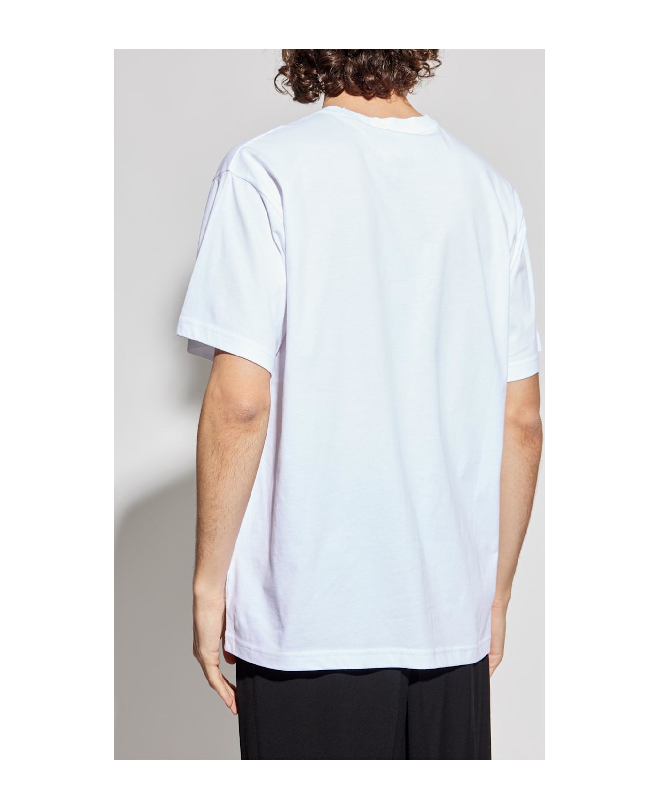 Versace Jeans Couture T-shirt With Printed Logo - white