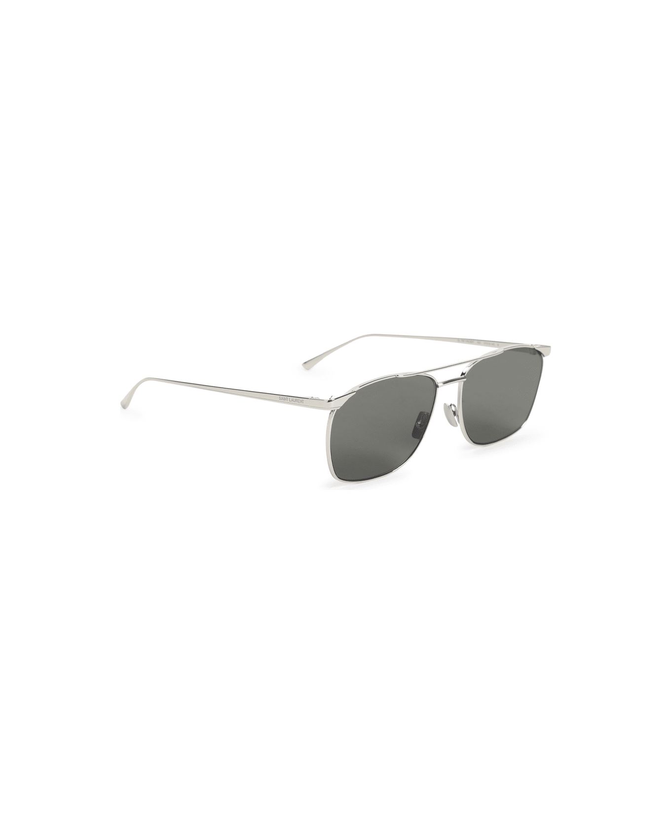 Saint Laurent Metal Sunglasses - Silver Silver Grey