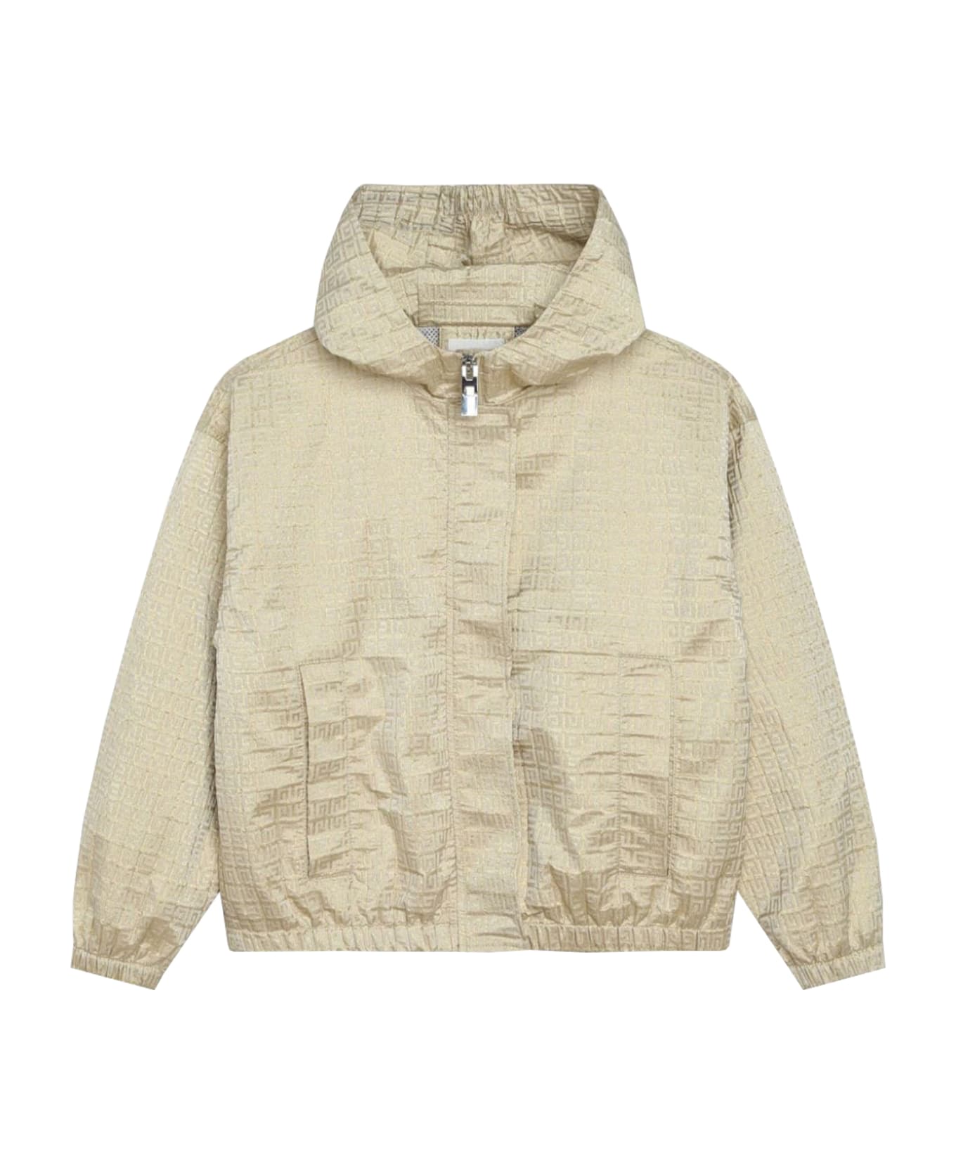 Givenchy Windbreaker With 4g Pattern - Gold コート＆ジャケット