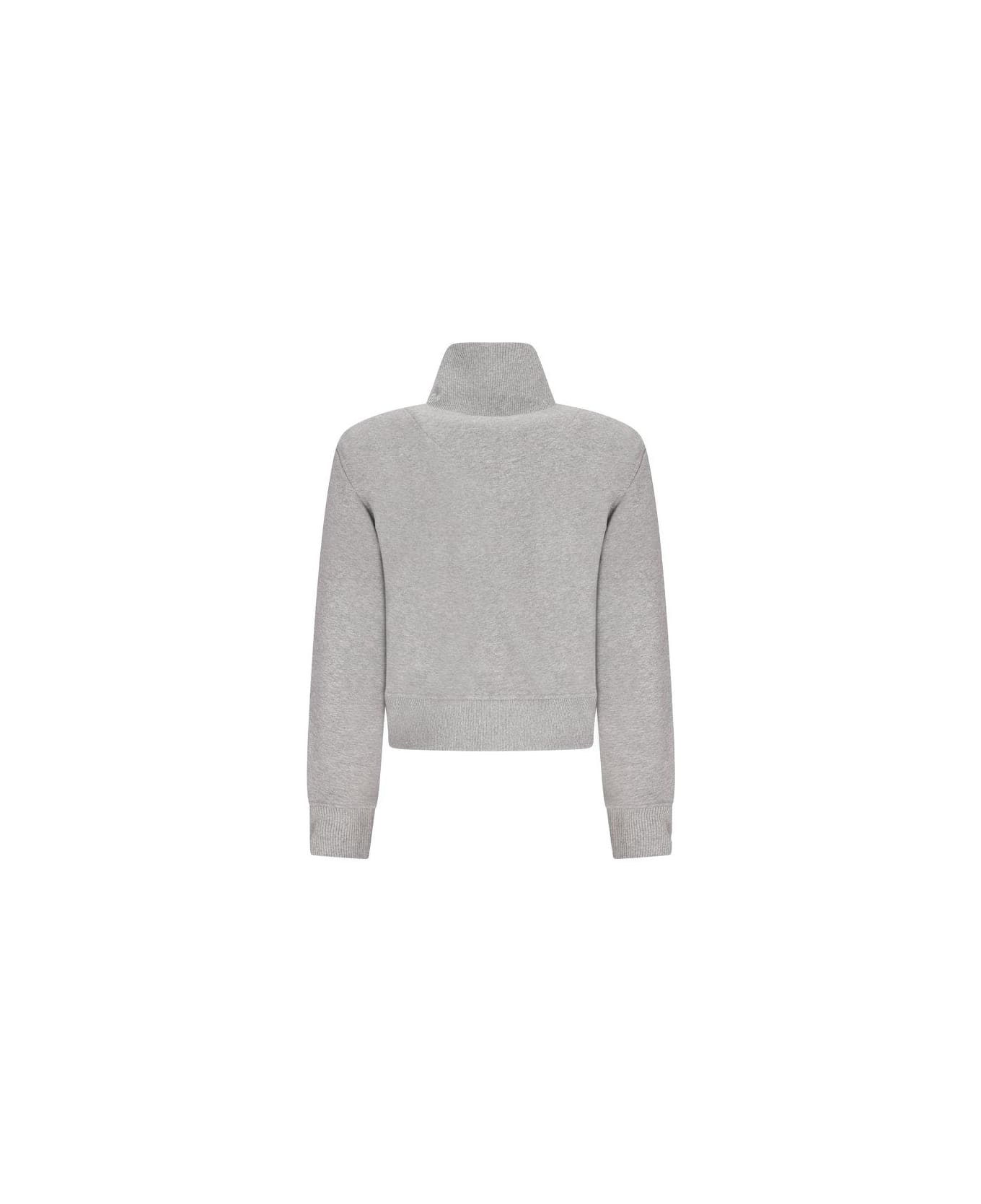 The Attico Zipped Track Jacket - GREY