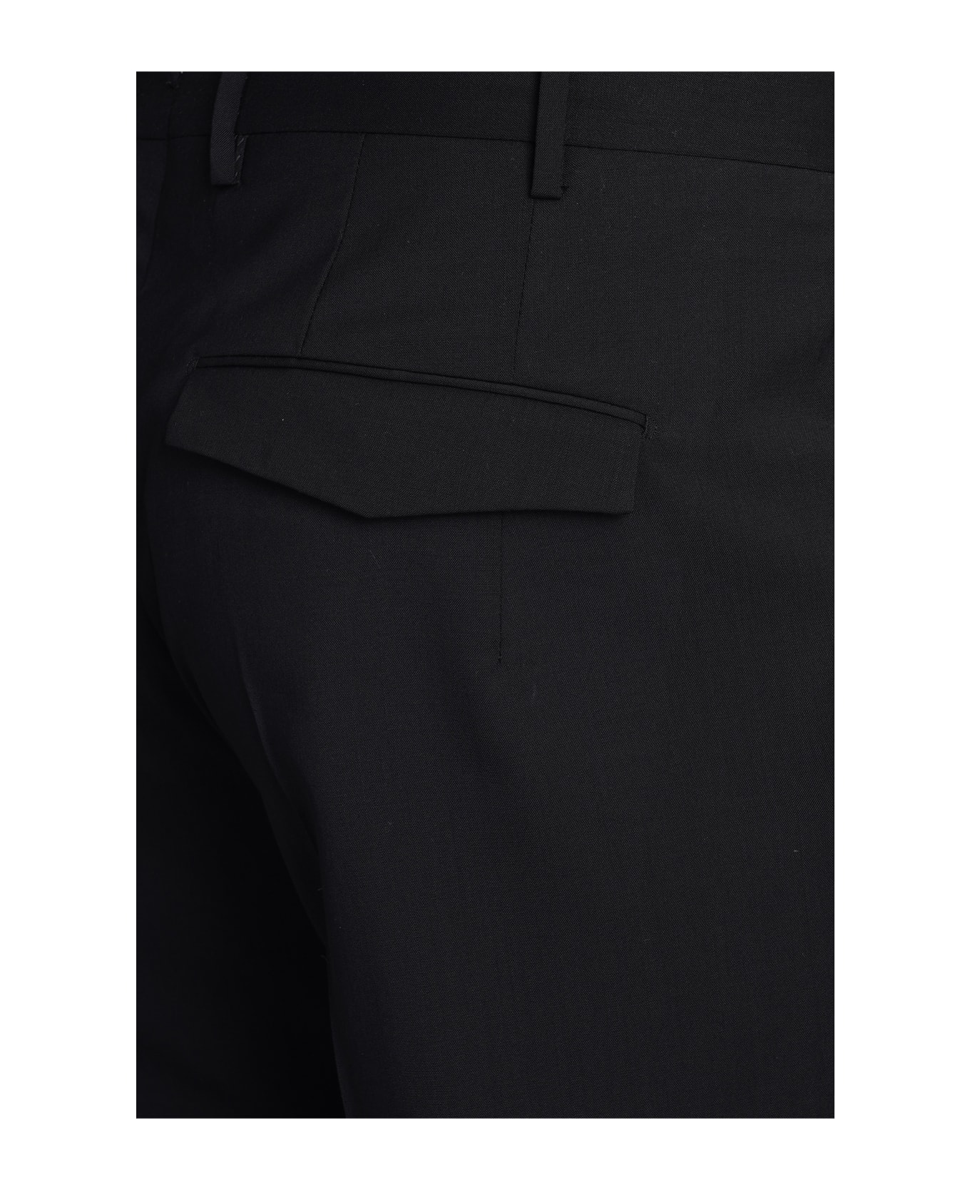 PT Torino Pants In Black Wool - black