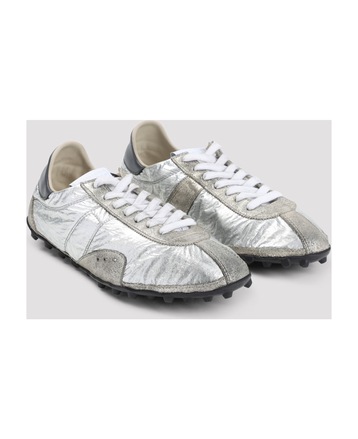 Maison Margiela Sprinters Low Top Sneakers - Silver White Natural スニーカー