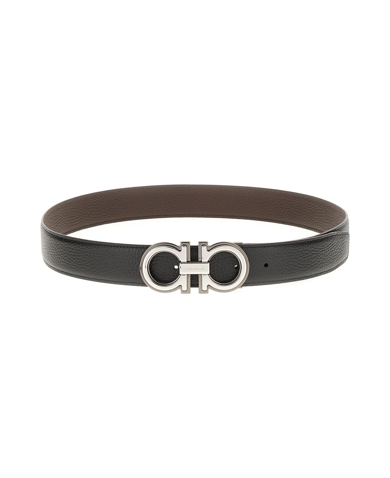 ベルト FERRAGAMO SS25 Reversible belt (780478 NEROFLAMERED) Ferragamo Black Leather Reversible Belt | italist