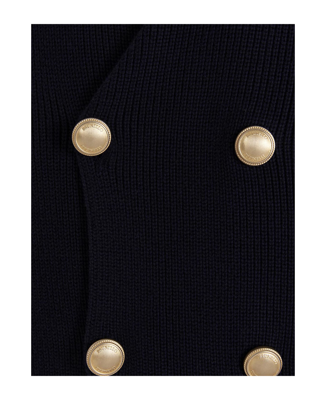 Brunello Cucinelli Double-breasted Cardigan - Navy
