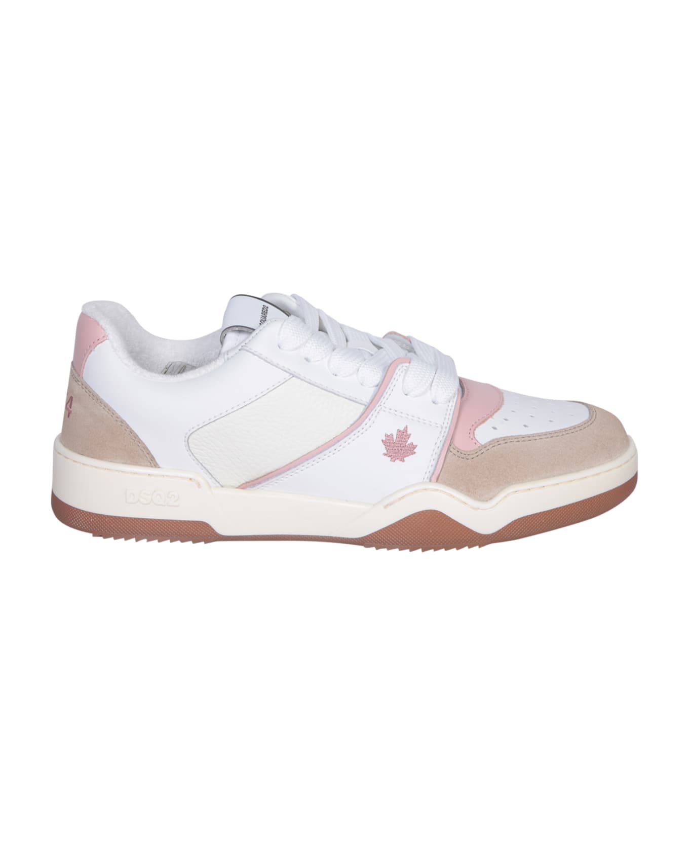 Dsquared2 Spiker White/pink Sneakers - White