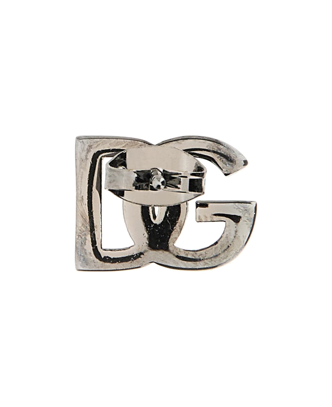 Dolce 
Gabbana Mono Dg Logo Earring - SILVER