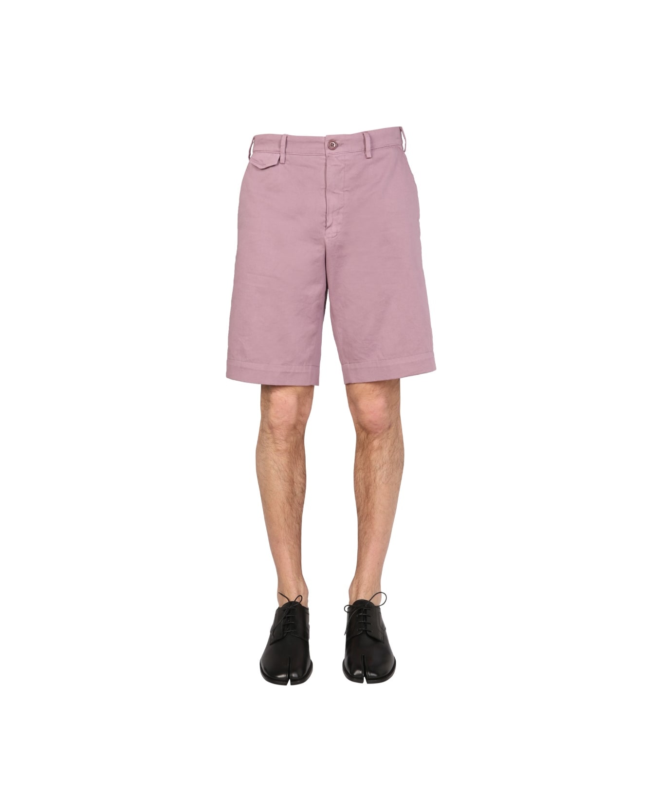 Dries Van Noten Regular Fit Bermuda Shorts - PINK