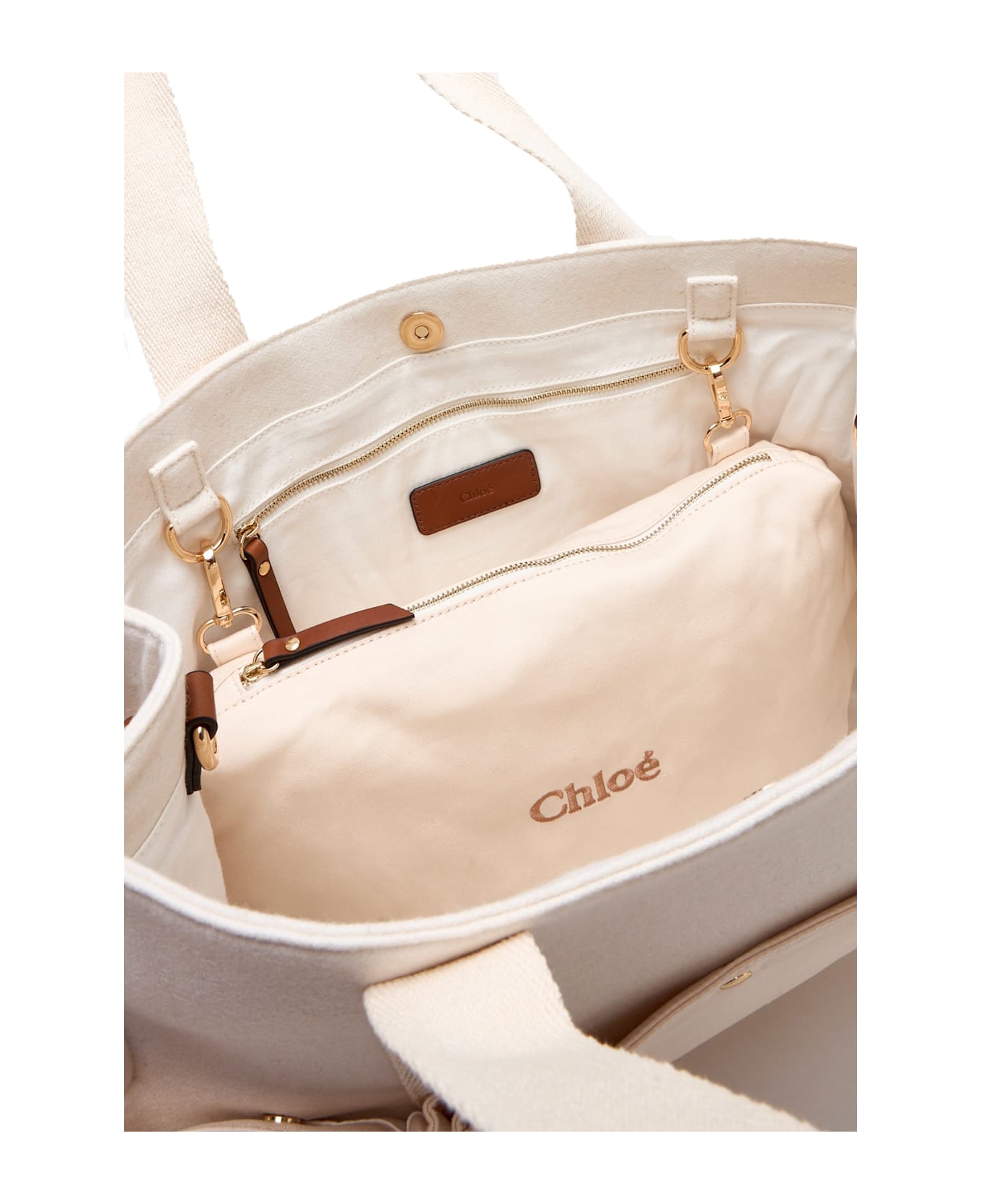 Chloé Ivory Changing Bag For Babykids With Logo - Ivory