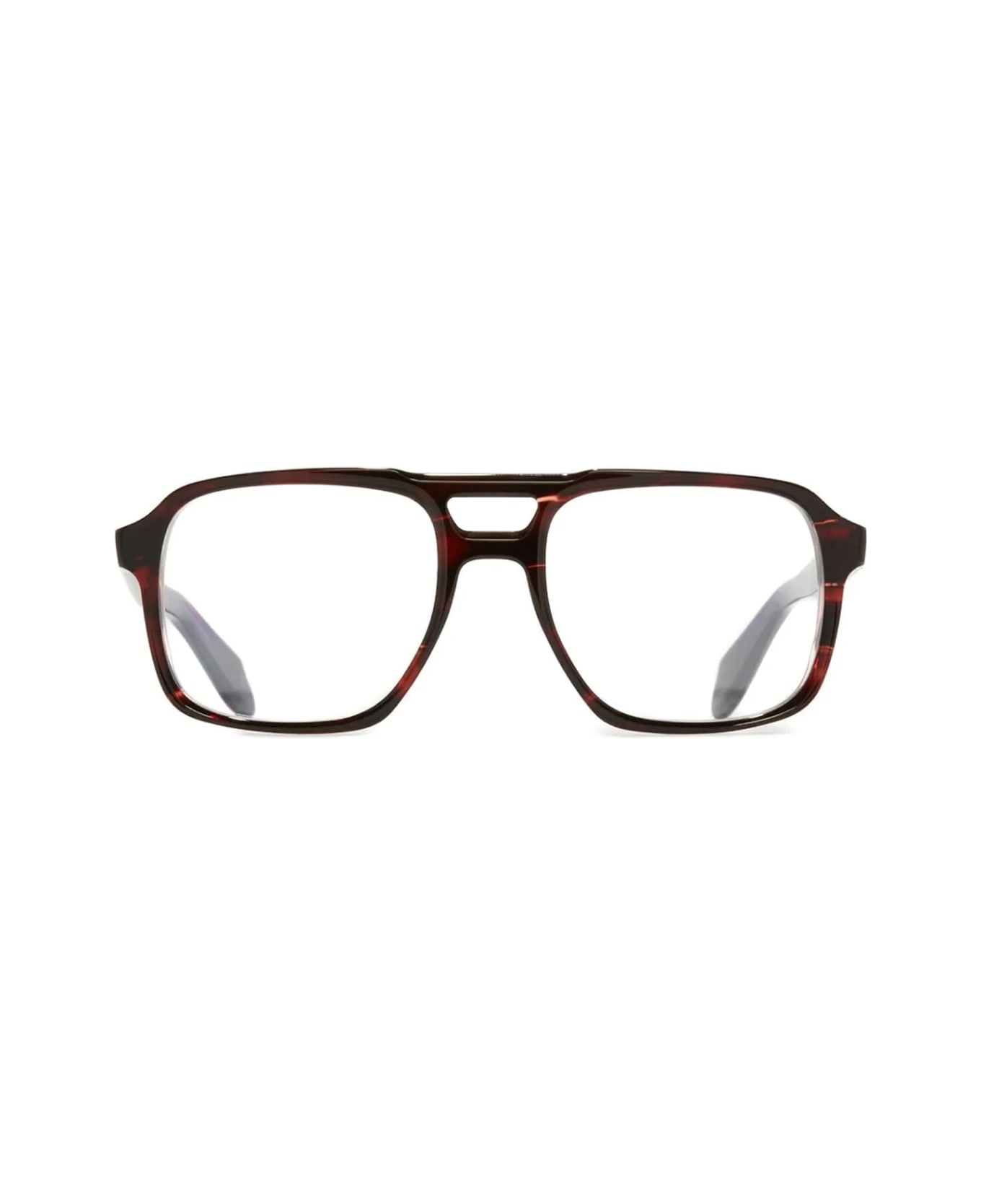 Cutler and Gross 1394 14 Striped Brown Havana Glasses - Havana