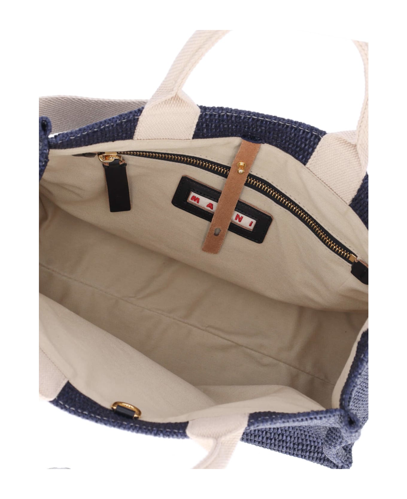 Marni Small Logo Tote Bag - Blue