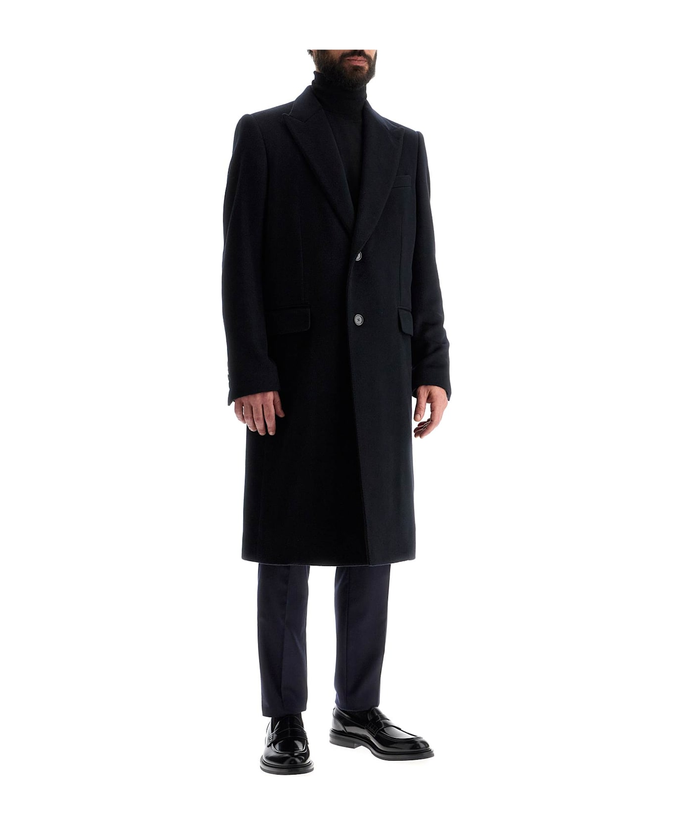 Dolce & Gabbana Single-breasted Coat - BLU SCURISSIMO 1 (Blue) コート