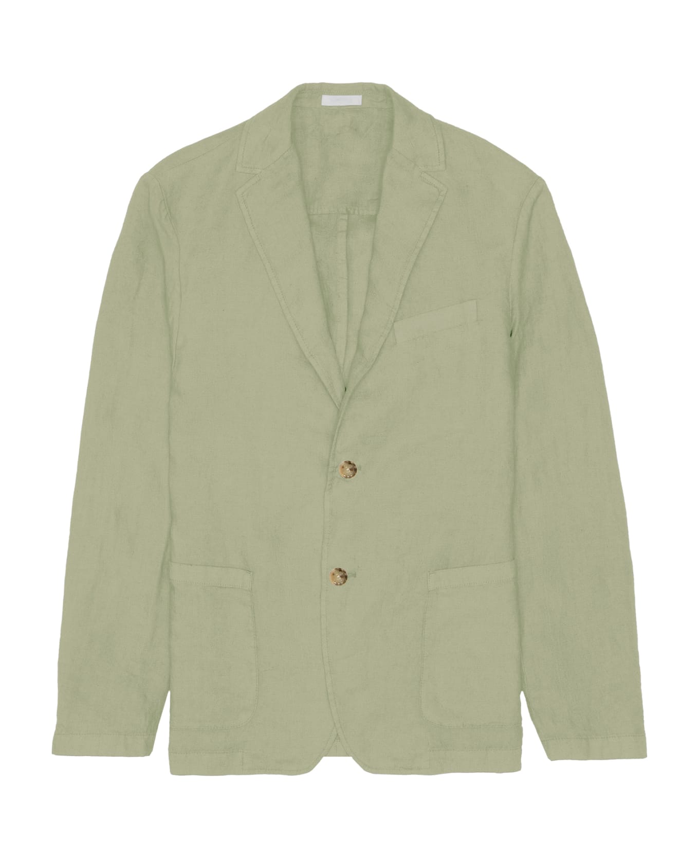 Altea Green Linen Single-breasted Jacket - VERDE