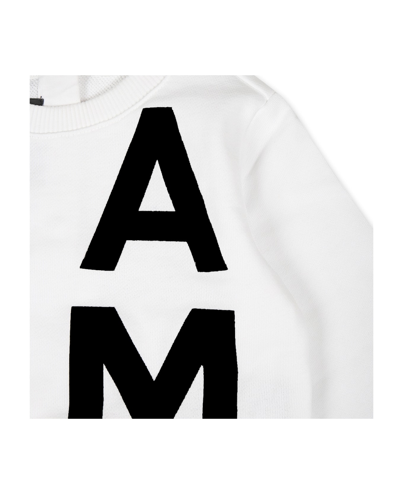 Balmain White Suit For Babykids With Logo - White