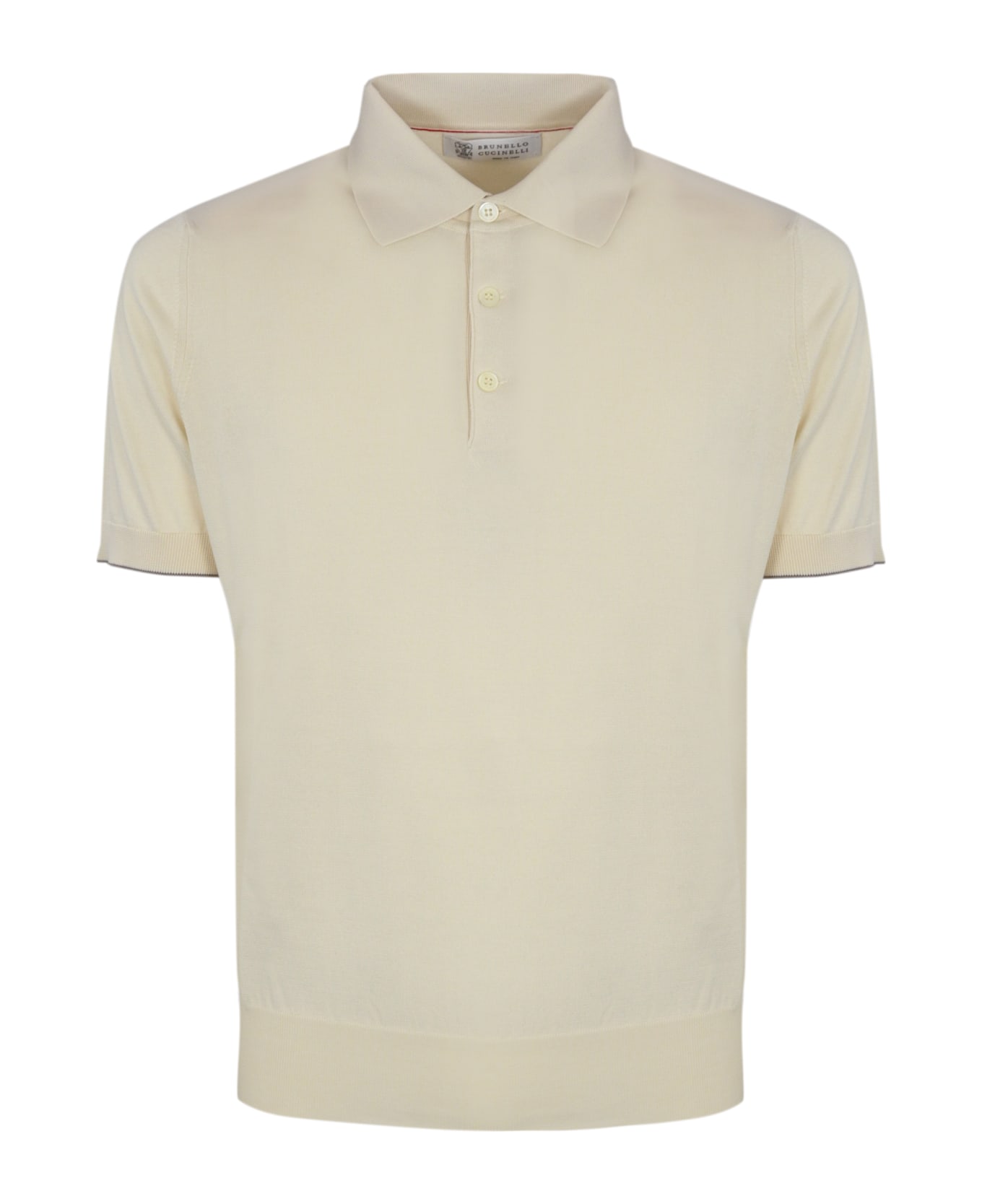 Brunello Cucinelli Cotton Polo Shirt - English white