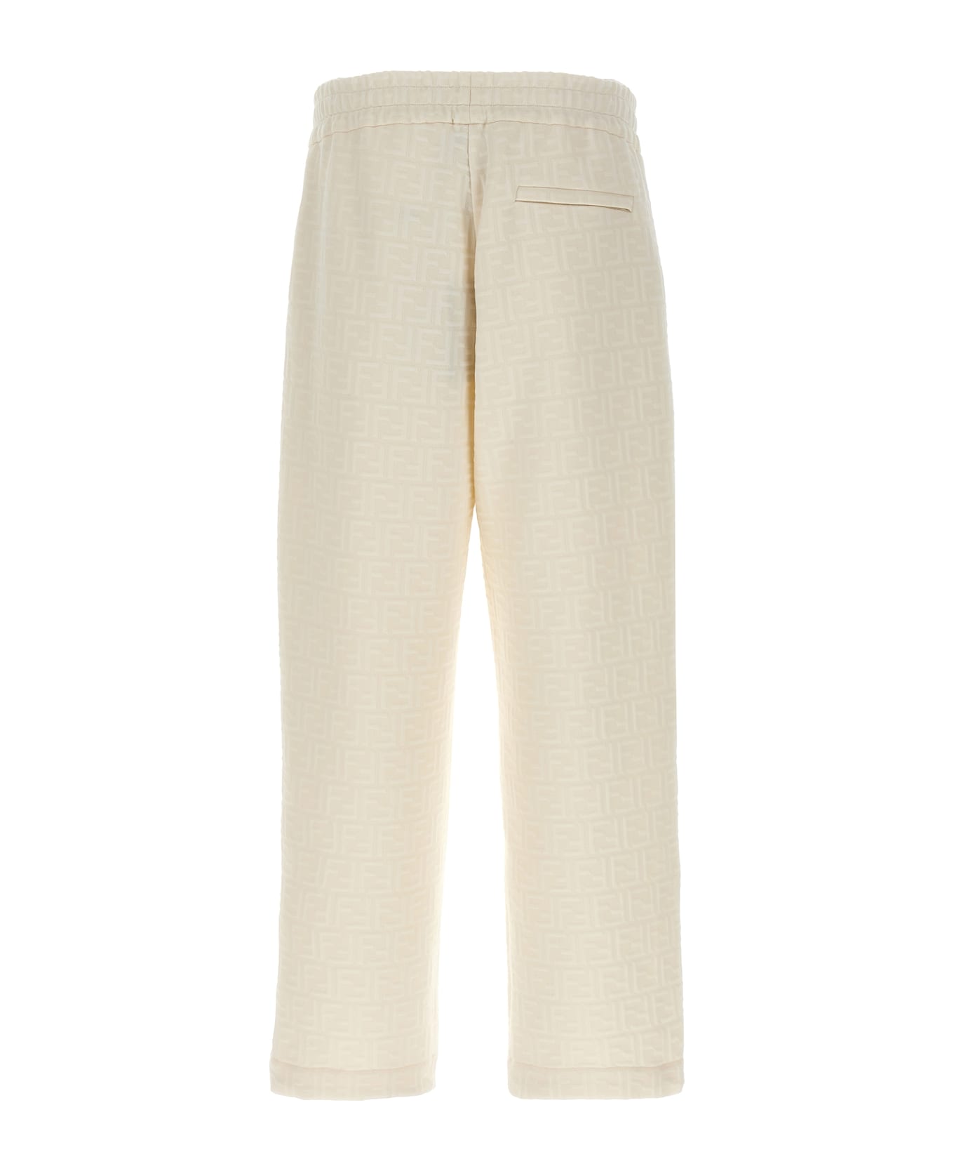 Fendi Ff Monogram Joggers - White