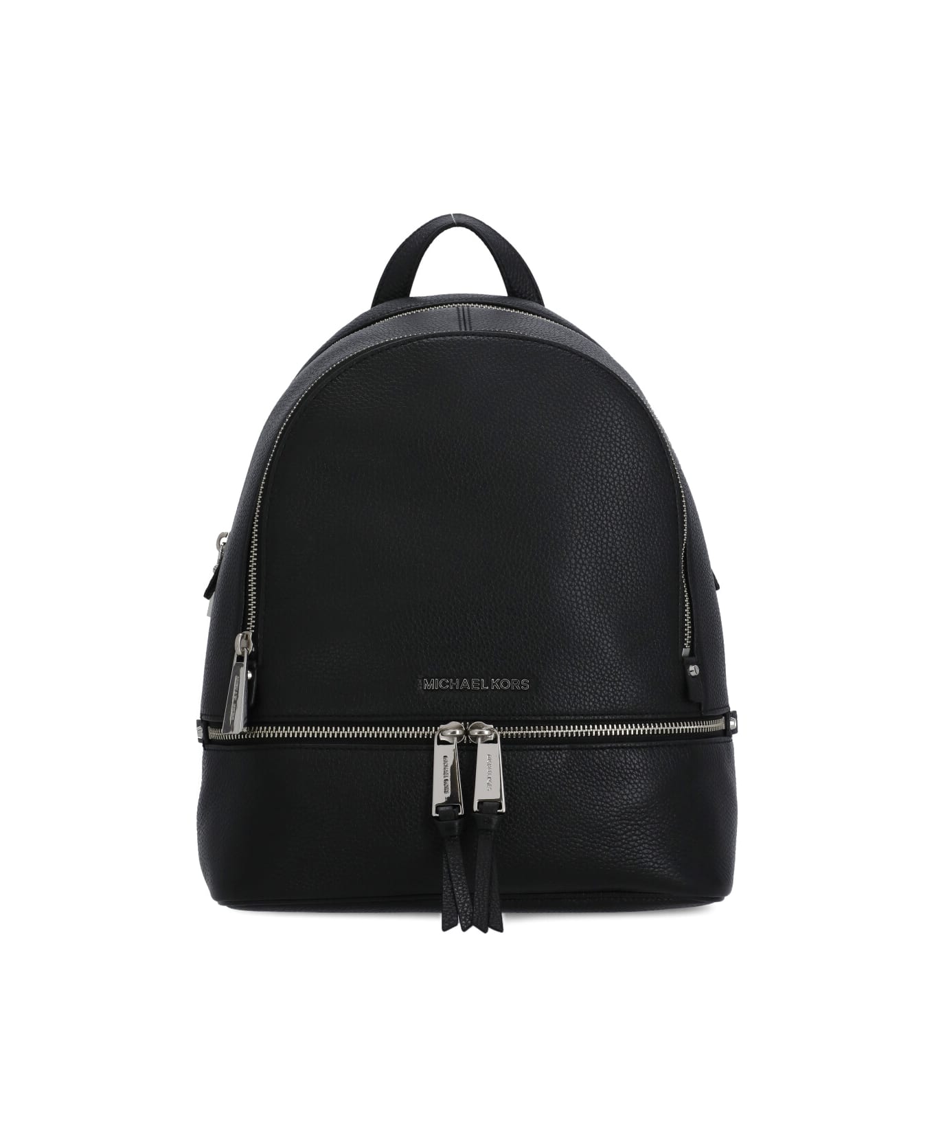 Rhea black and white medium backpack